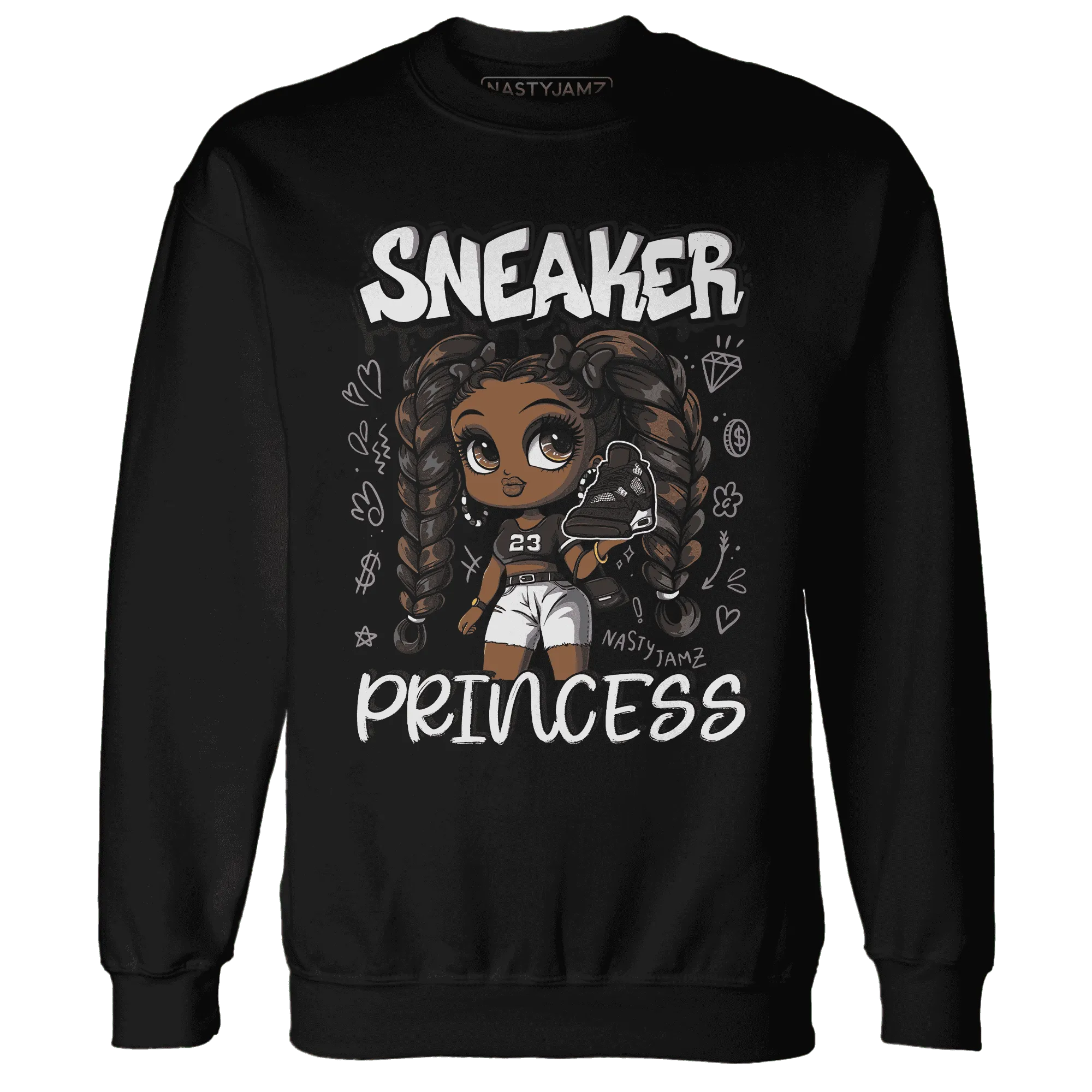 White-Thunder-4s-Sweatshirt-Match-Sneaker-Princess
