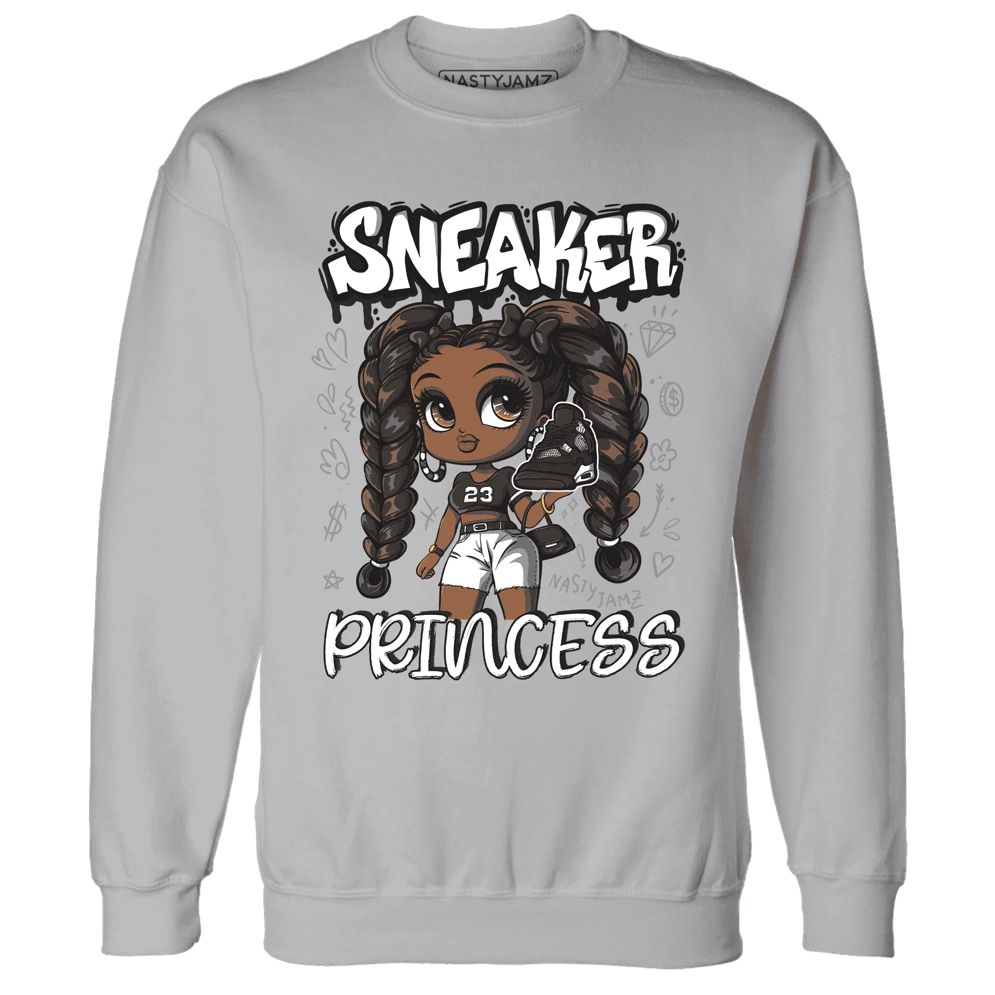 White-Thunder-4s-Sweatshirt-Match-Sneaker-Princess