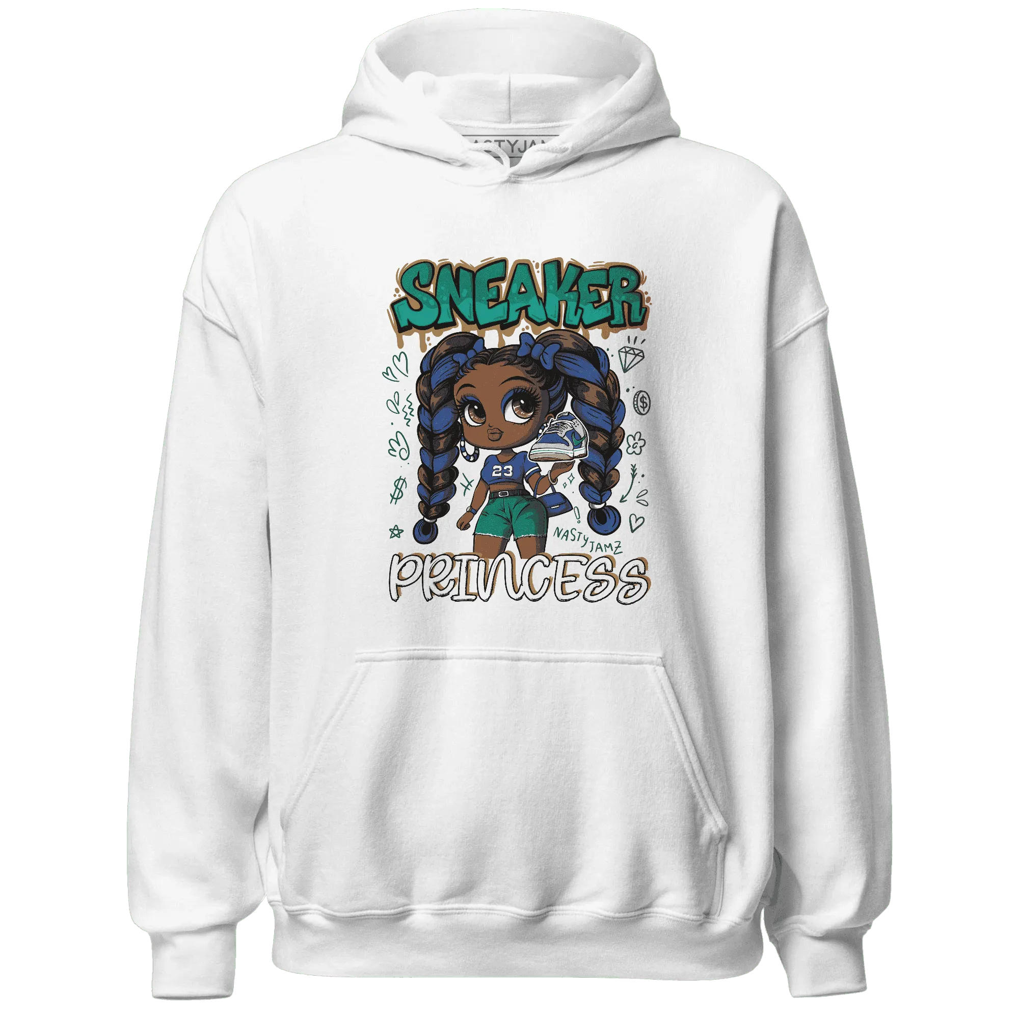 Dunk-Hyper-Royal-Malachite-NastyJamz-Hoodie-Match-Sneaker-Princess