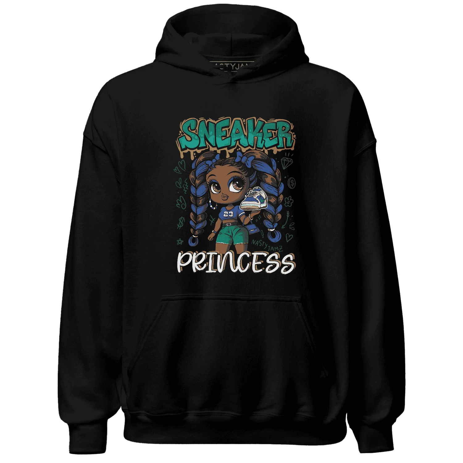 Dunk-Hyper-Royal-Malachite-NastyJamz-Hoodie-Match-Sneaker-Princess