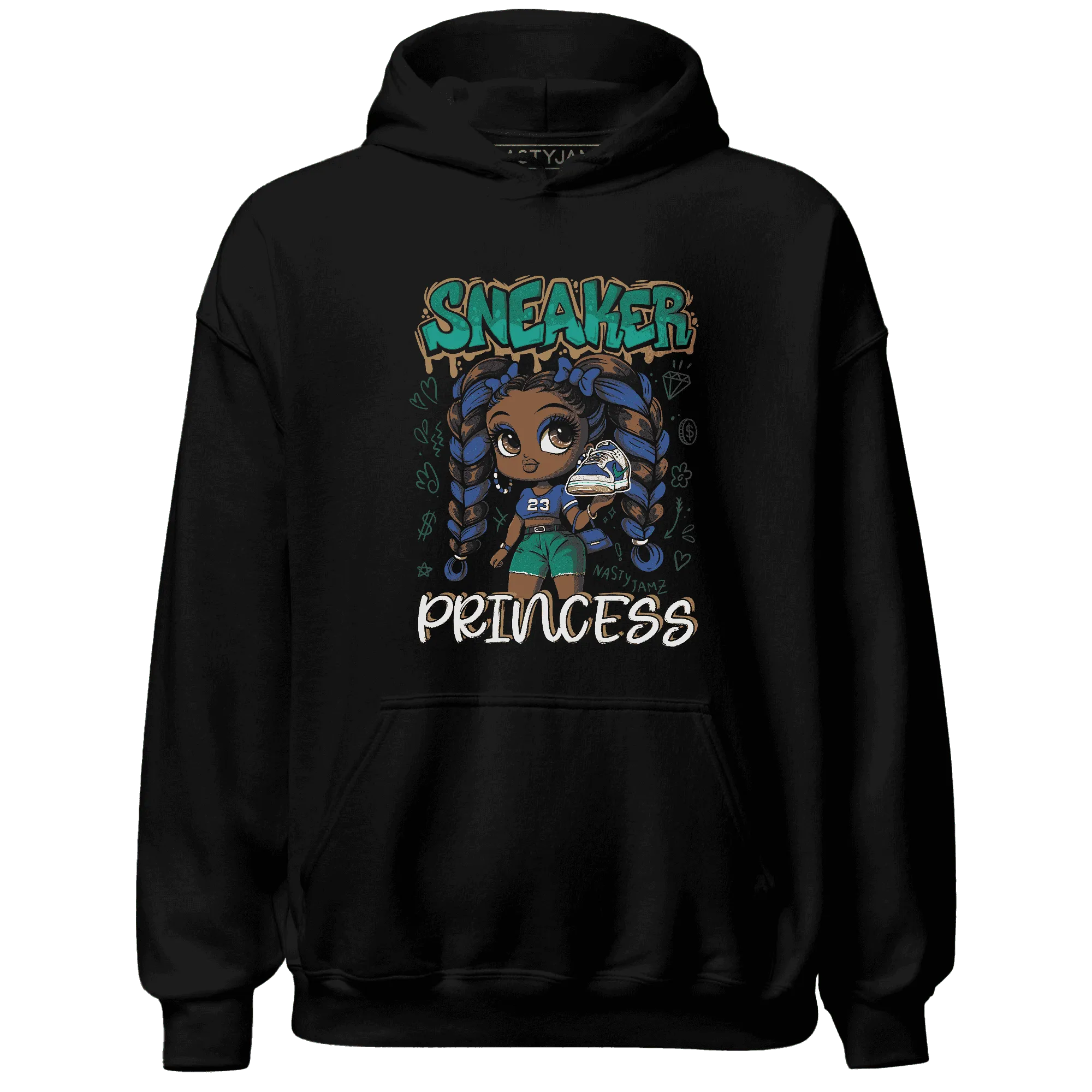 Dunk-Hyper-Royal-Malachite-NastyJamz-Hoodie-Match-Sneaker-Princess