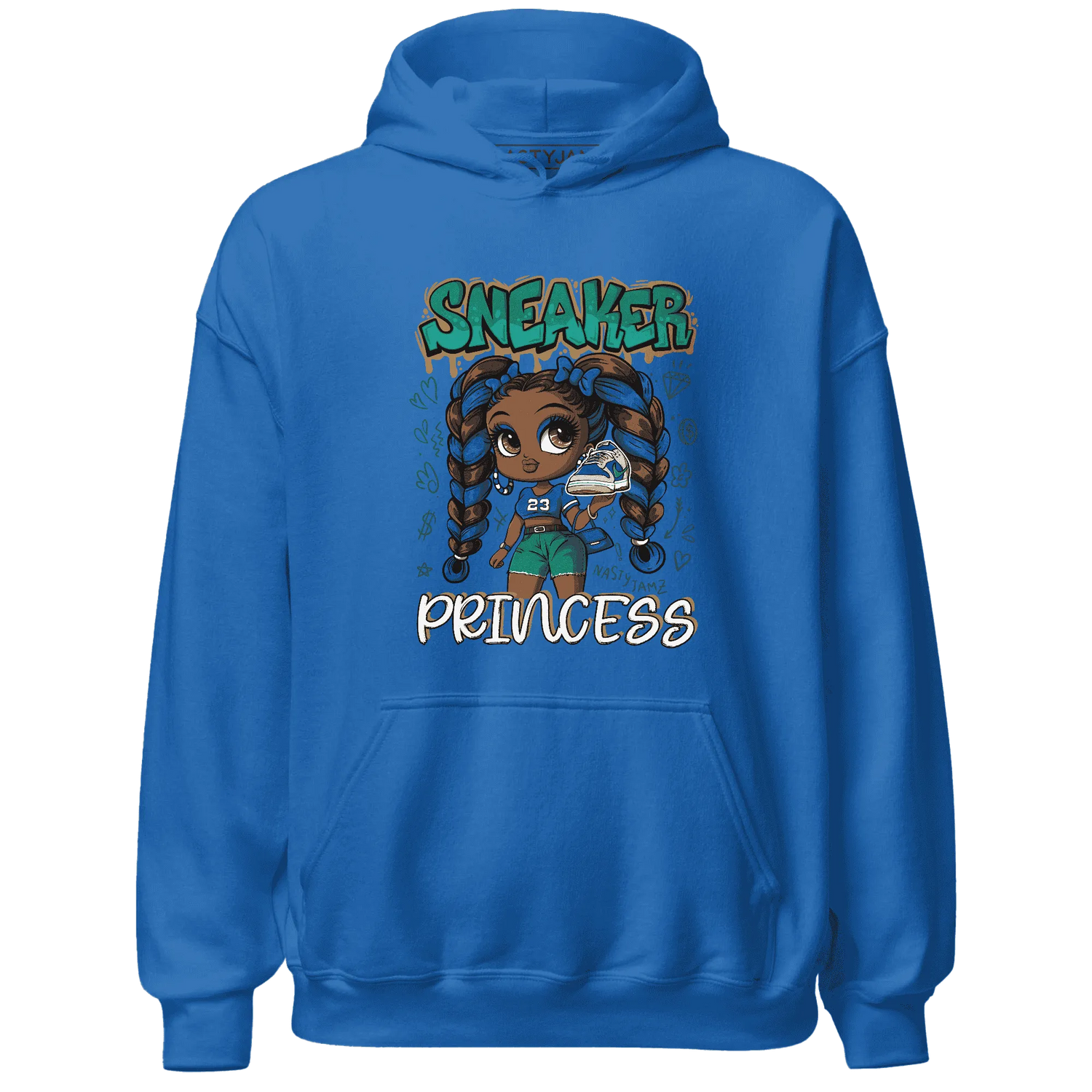 Dunk-Hyper-Royal-Malachite-NastyJamz-Hoodie-Match-Sneaker-Princess