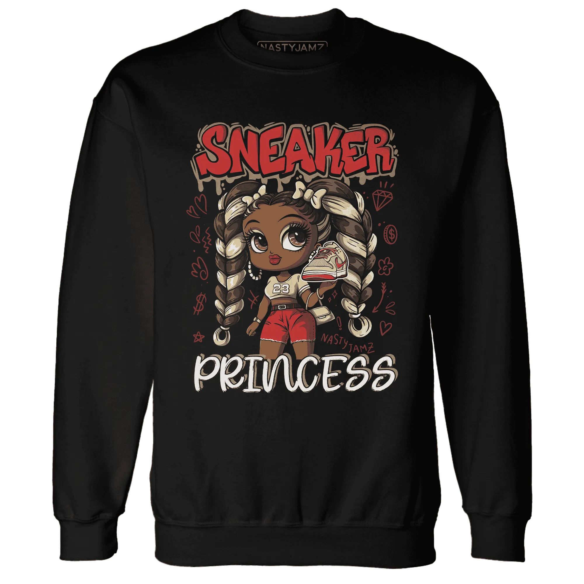 Dunk-Strawberry-Waffle-NastyJamz-Sweatshirt-Match-Sneaker-Princess