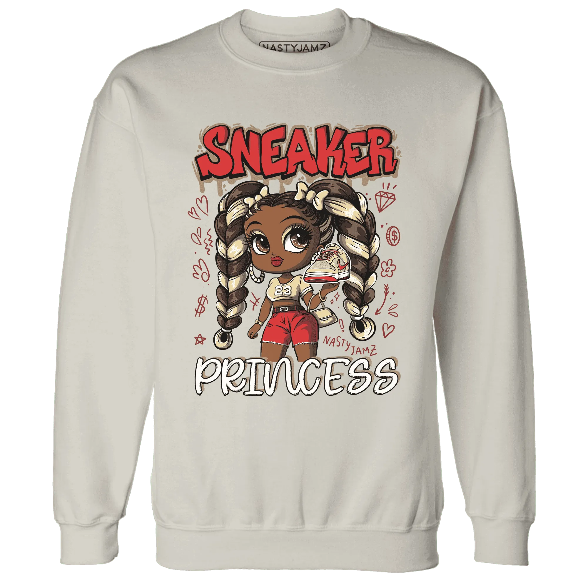 Dunk-Strawberry-Waffle-NastyJamz-Sweatshirt-Match-Sneaker-Princess