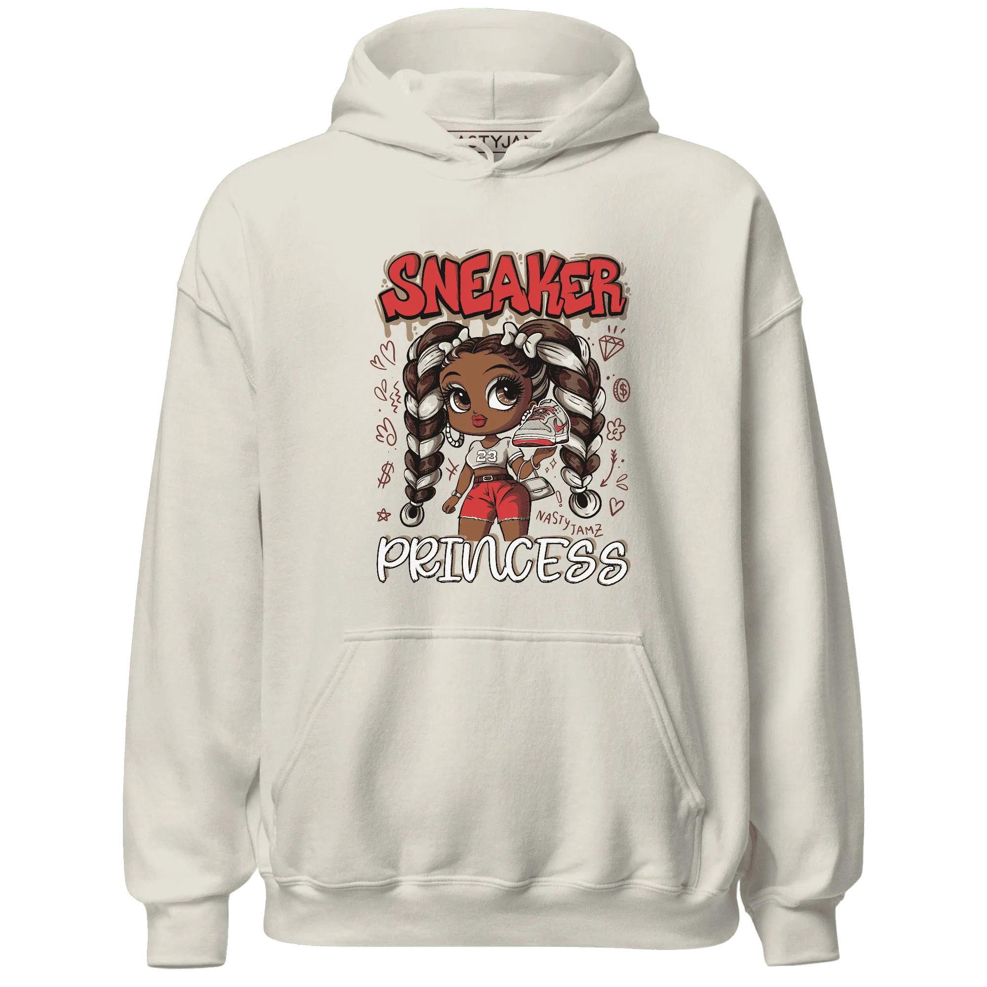 Dunk-Strawberry-Waffle-NastyJamz-Hoodie-Match-Sneaker-Princess
