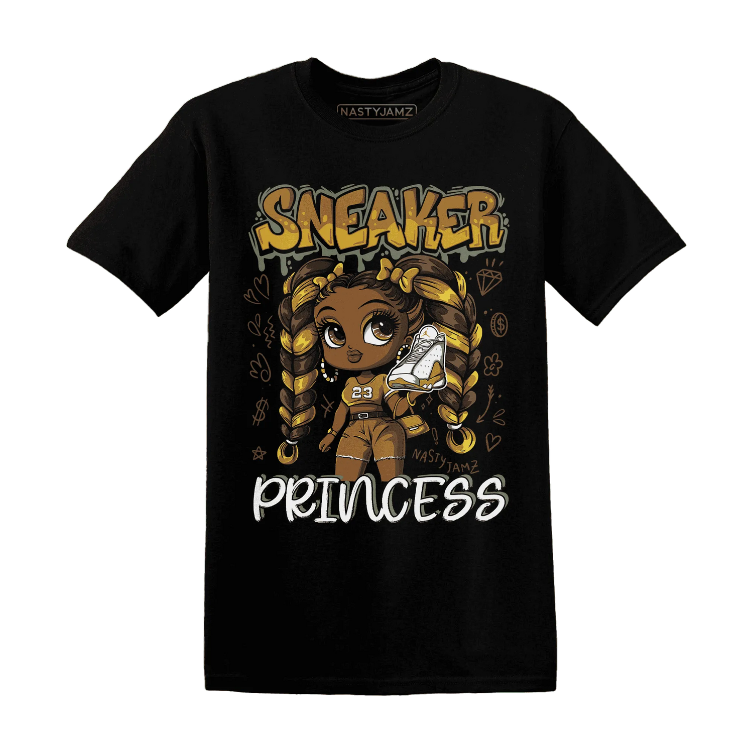 Wheat-13s-T-Shirt-Match-Sneaker-Princess