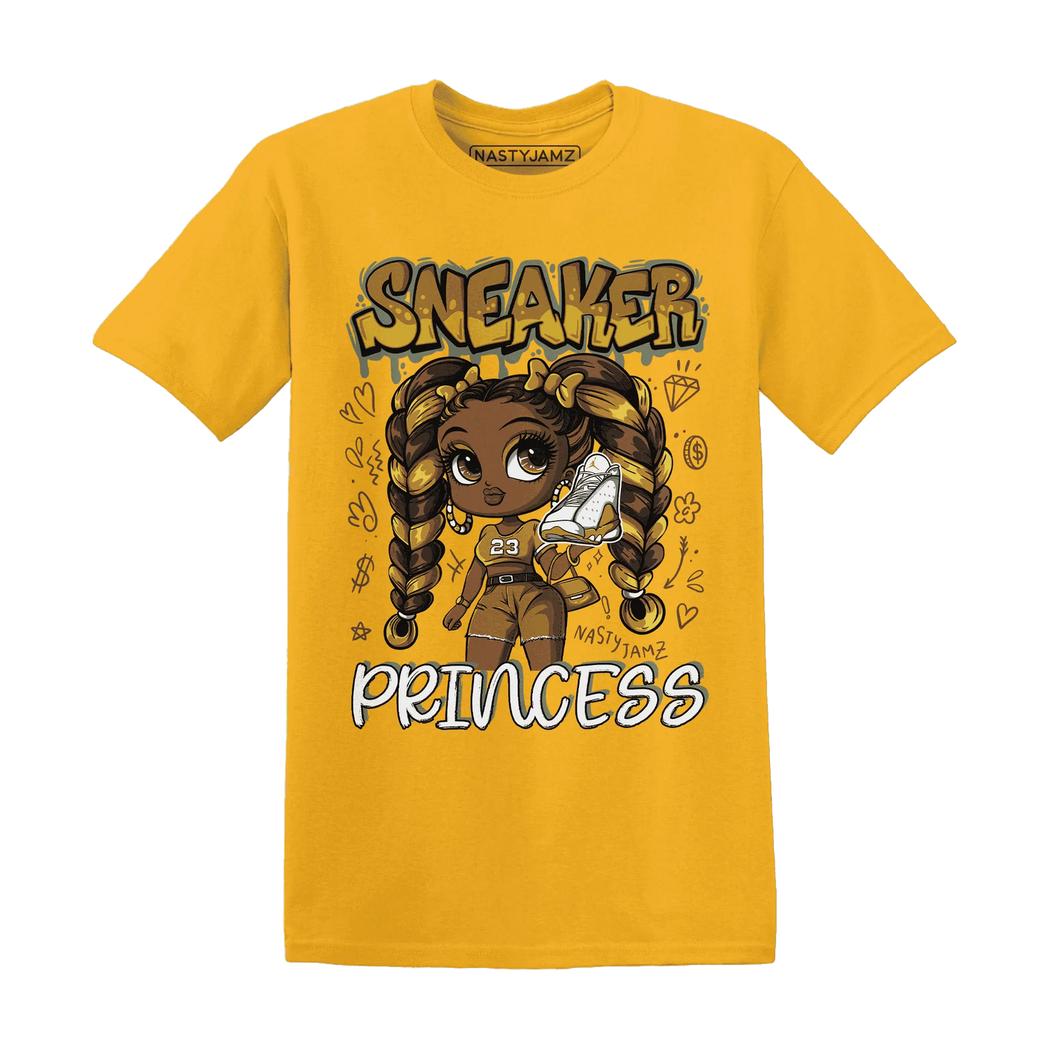 Wheat-13s-T-Shirt-Match-Sneaker-Princess