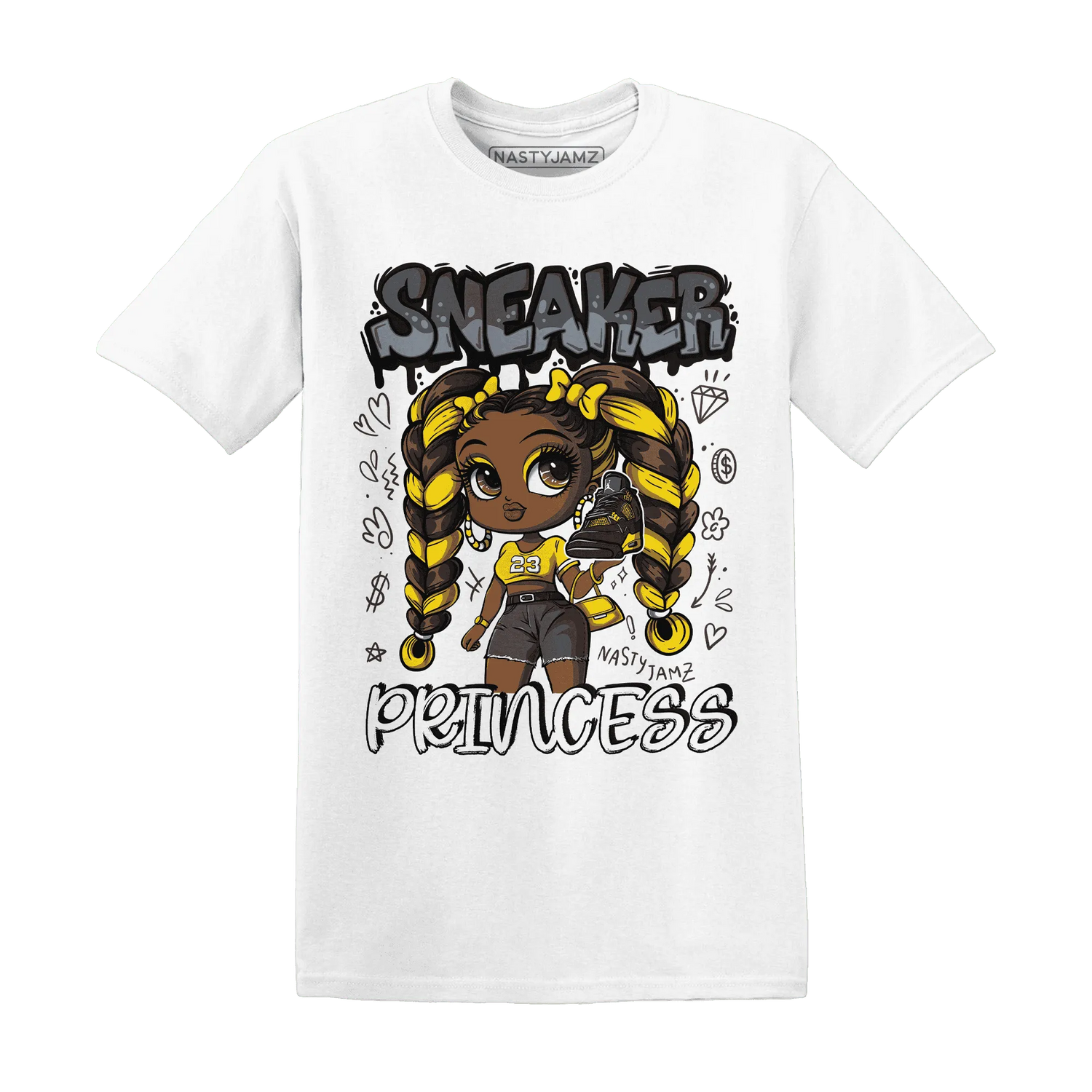 Thunder-4s-T-Shirt-Match-Sneaker-Princess