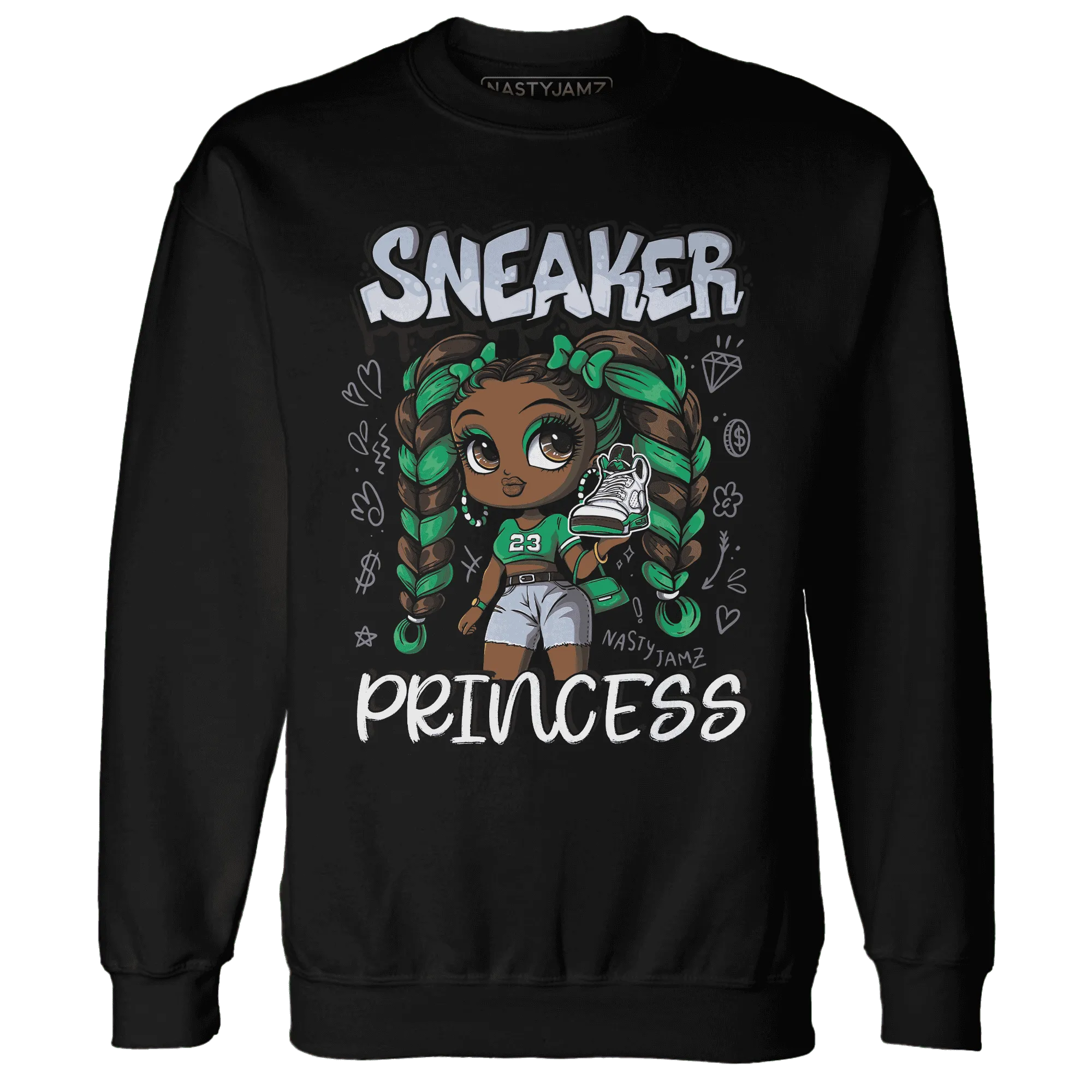 Lucky-Green-5s-Sweatshirt-Match-Sneaker-Princess