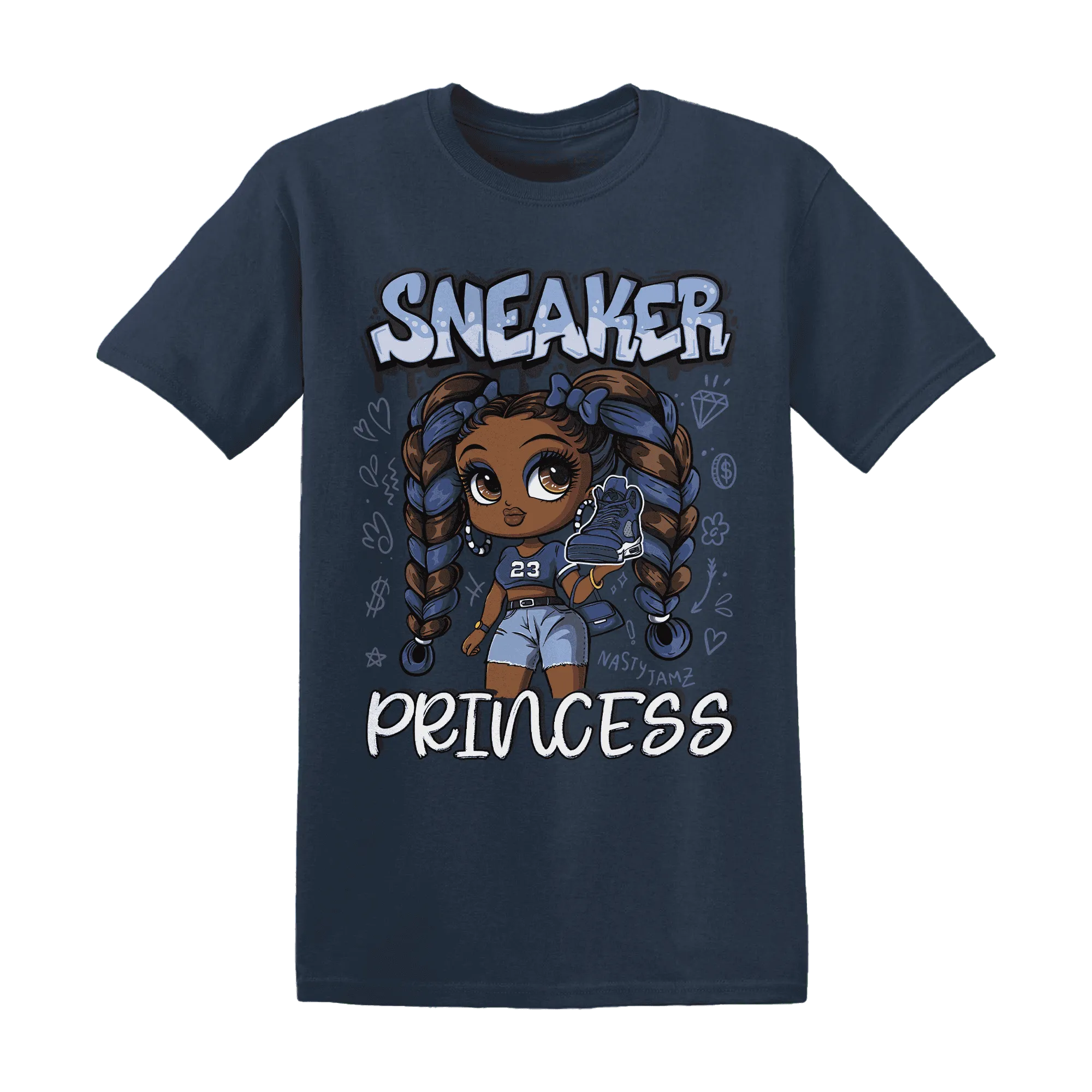 Midnight-Navy-5s-T-Shirt-Match-Sneaker-Princess