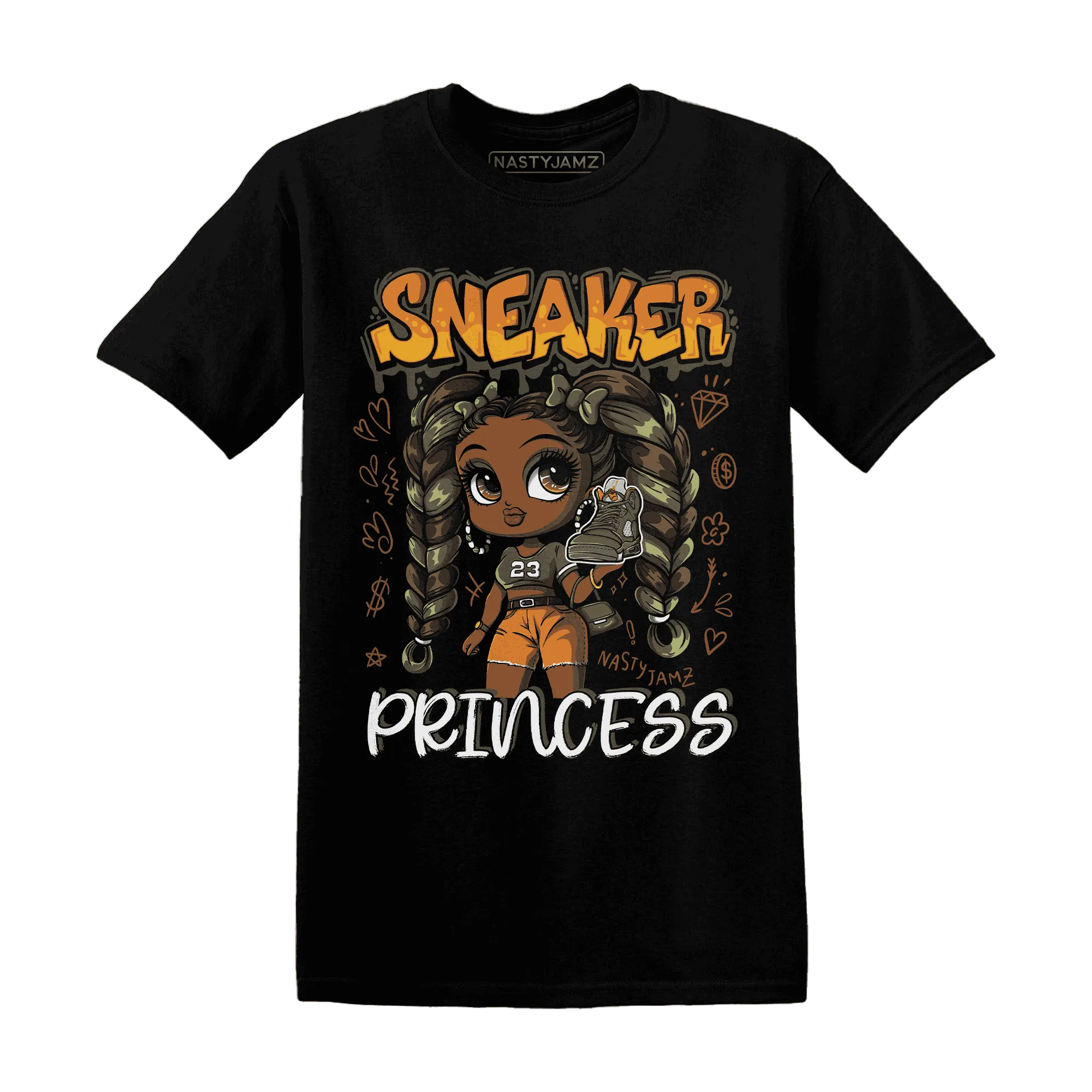 Olive-5s-T-Shirt-Match-Sneaker-Princess