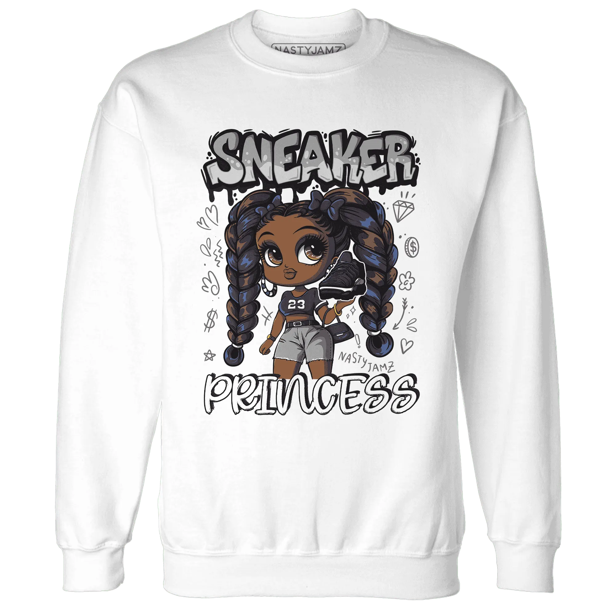 VaporMax-Plus-Midnight-Navy-White-Metallic-Silver-Sweatshirt-Match-Sneaker-Princess