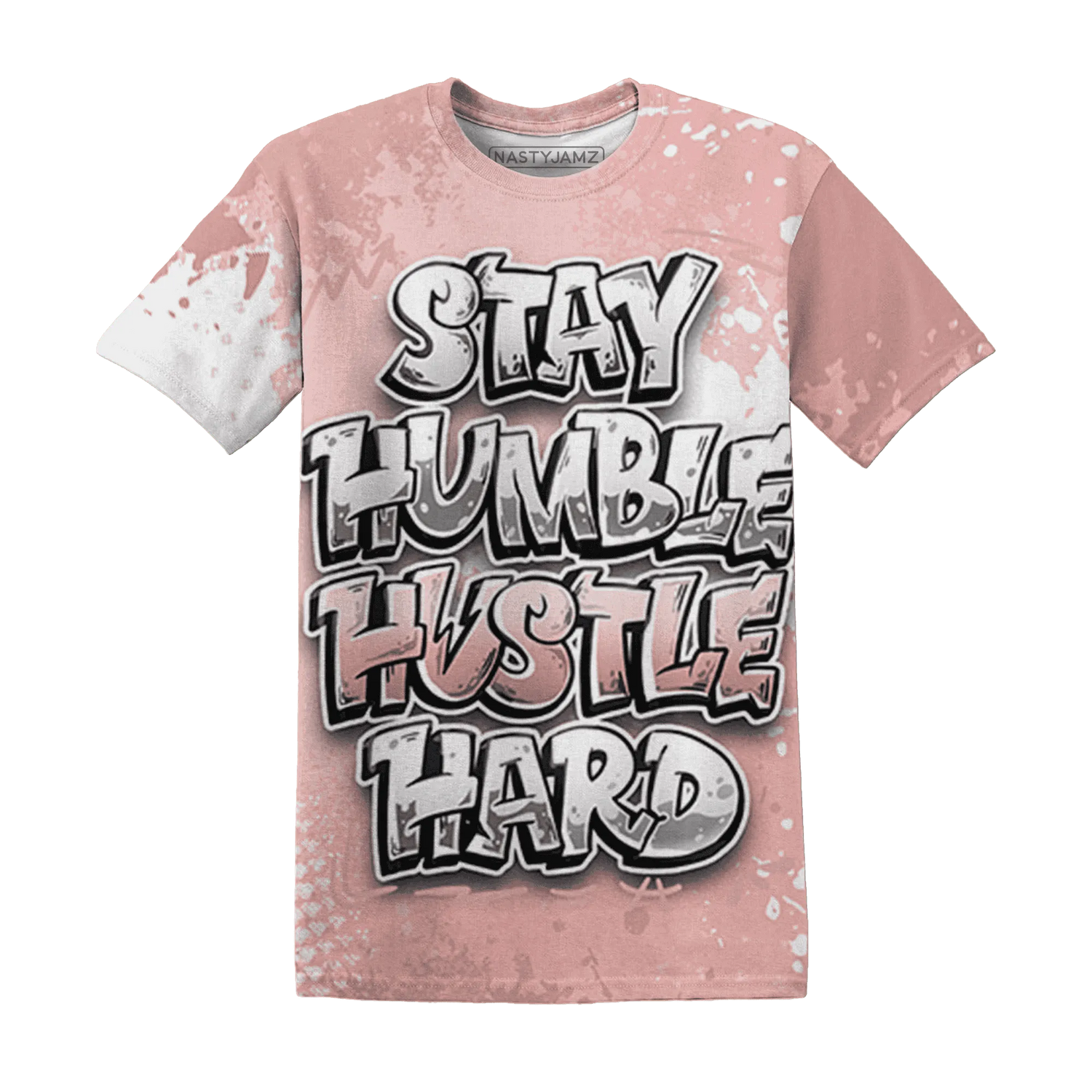 Low-Legend-Pink-11s-T-Shirt-Match-Stay-Humble-Hustle-Hard-3D