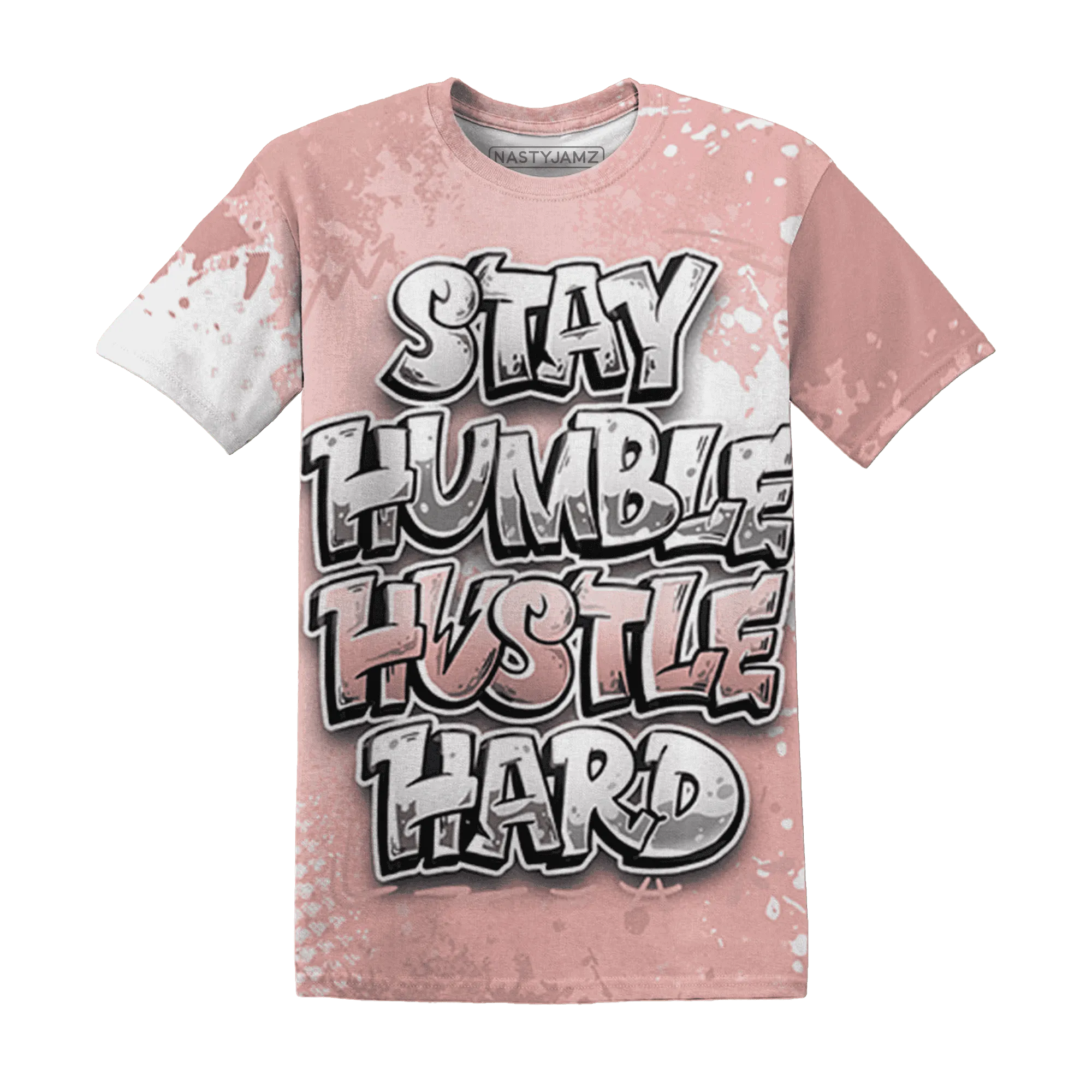 Low-Legend-Pink-11s-T-Shirt-Match-Stay-Humble-Hustle-Hard-3D