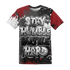 Retro-Red-Taxi-12s-T-Shirt-Match-Stay-Humble-Hustle-Hard-3D