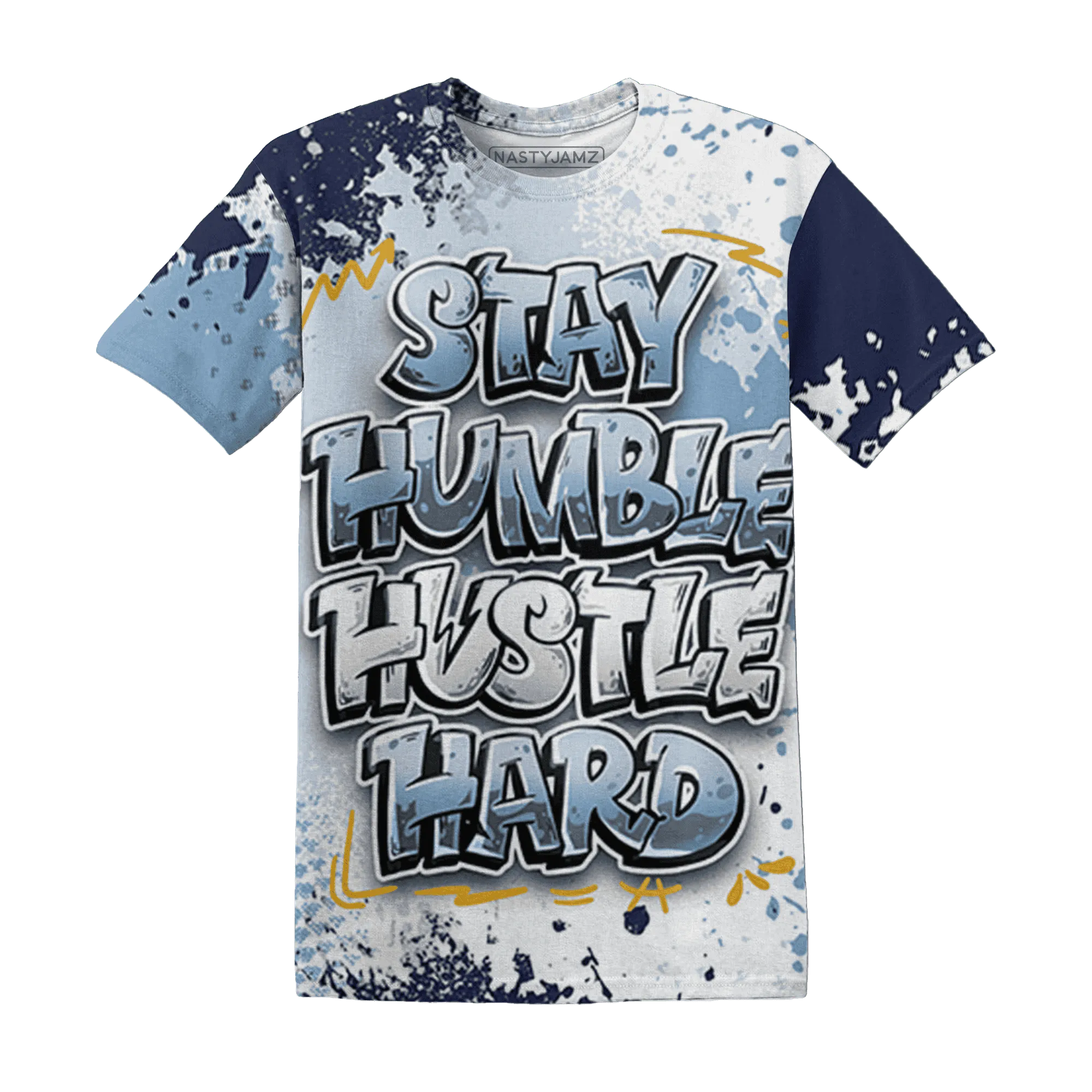First-In-Flight-1s-T-Shirt-Match-Stay-Humble-Hustle-Hard-3D