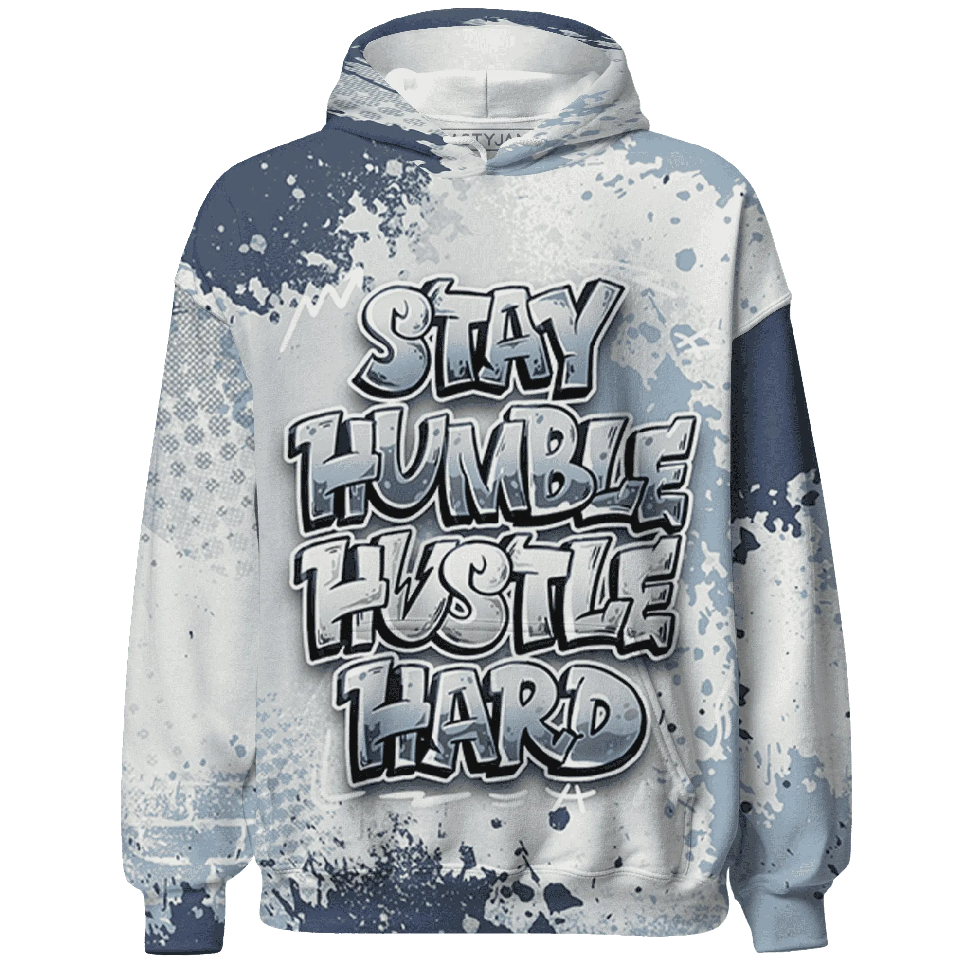 Mid-Diffused-Blue-Grey-1s-Hoodie-Match-Stay-Humble-Hustle-Hard-3D