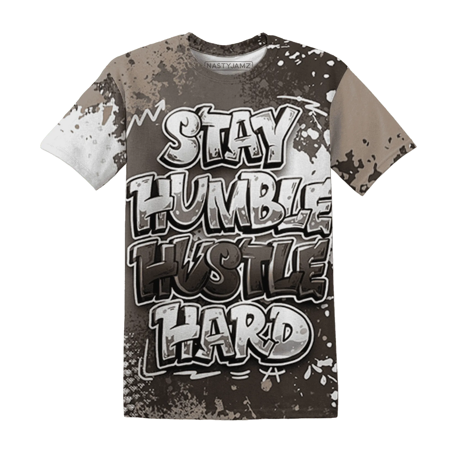 Dunk-Low-Baroque-Brown-T-Shirt-Match-Stay-Humble-Hustle-Hard-3D