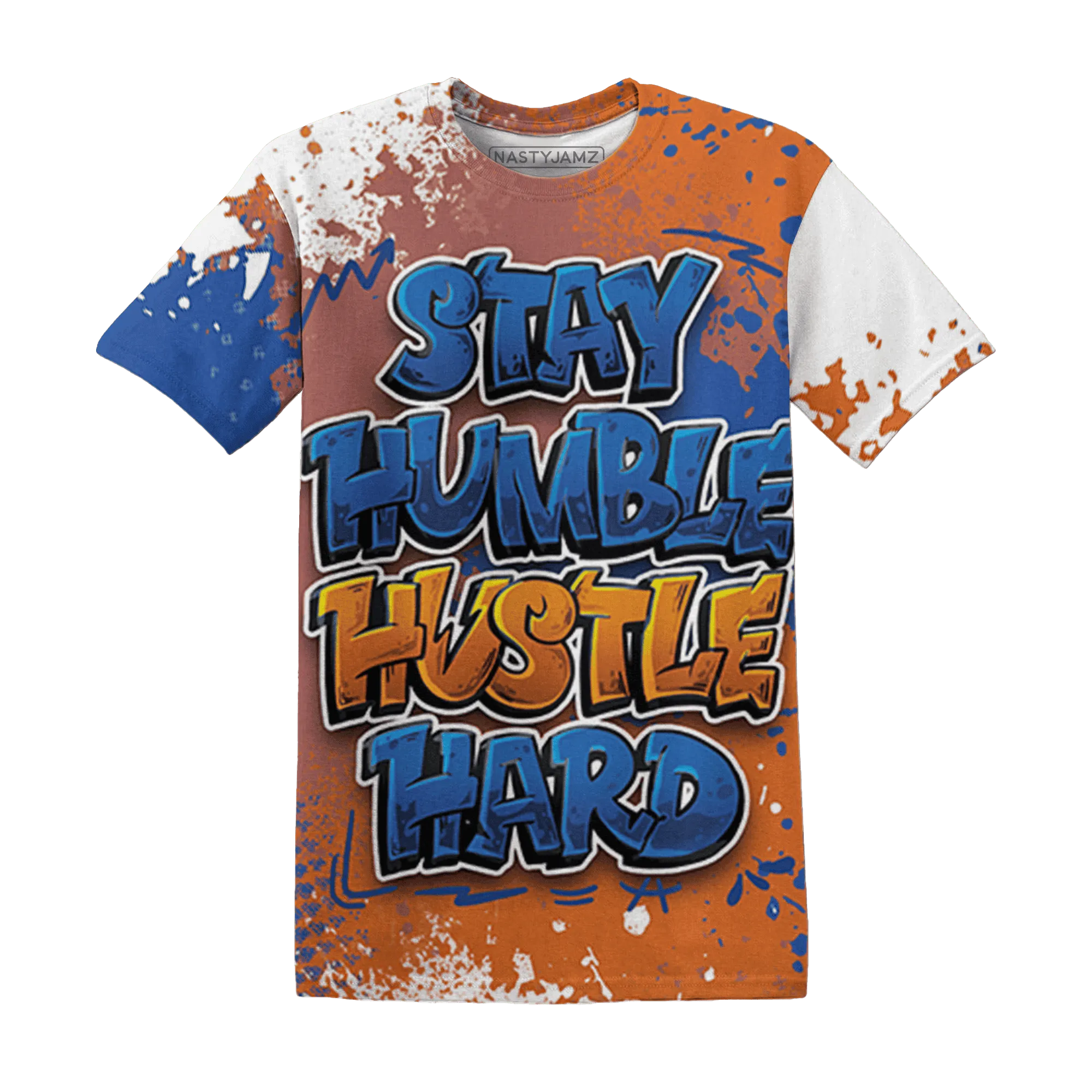 Dunk-Low-Knicks-T-Shirt-Match-Stay-Humble-Hustle-Hard-3D
