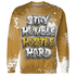 Wheat-13s-Sweatshirt-Match-Stay-Humble-Hustle-Hard-3D