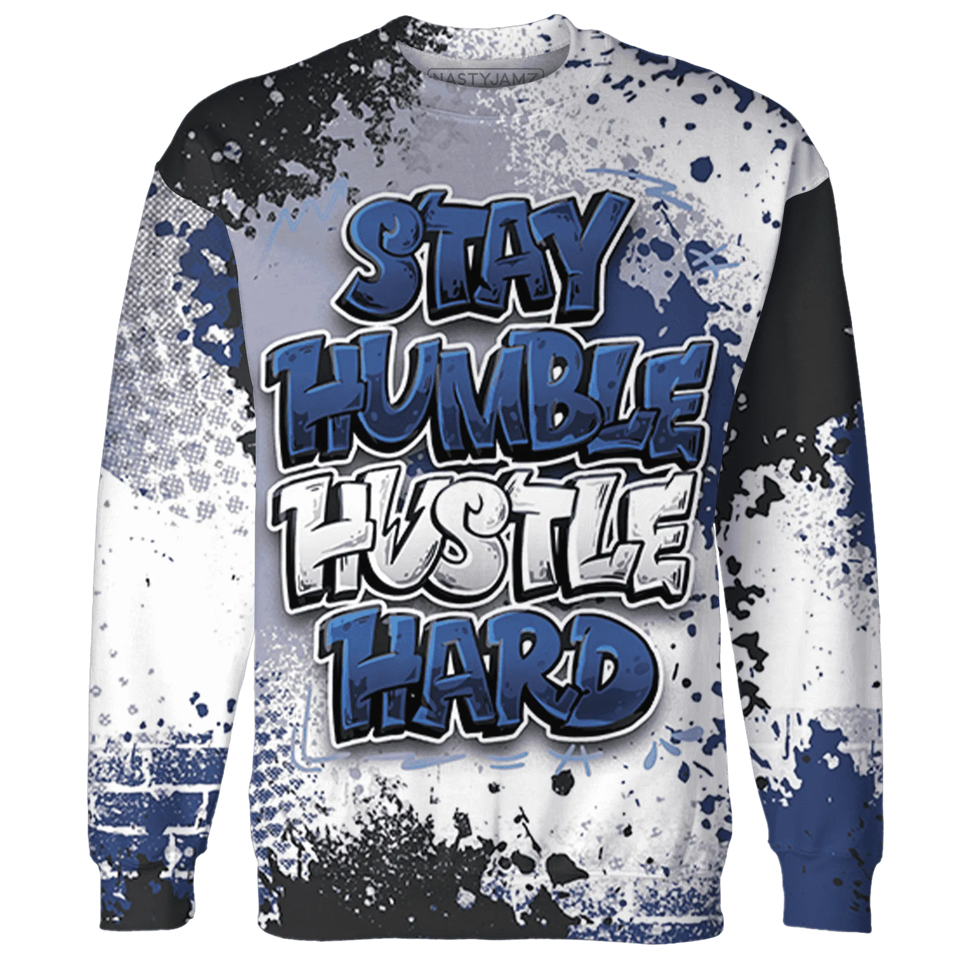 Midnight-Navy-5s-Sweatshirt-Match-Stay-Humble-Hustle-Hard-3D