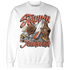Georgia Peach 3s Sweatshirt Match Step Into Juneteenth - NastyJamz