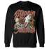 Georgia Peach 3s Sweatshirt Match Step Into Juneteenth - NastyJamz