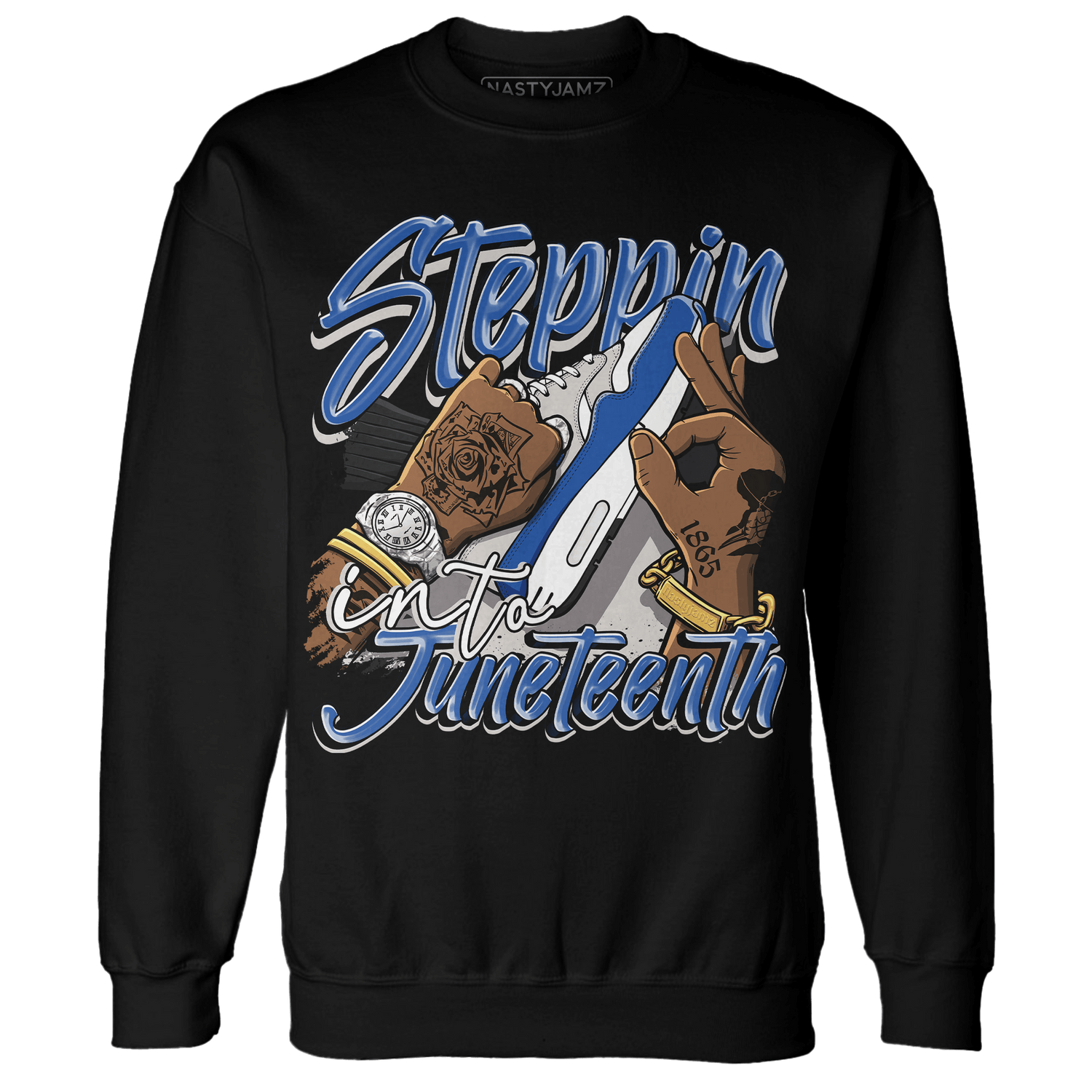 Air Max 1 86 Royal Sweatshirt Match Step Into Juneteenth - NastyJamz