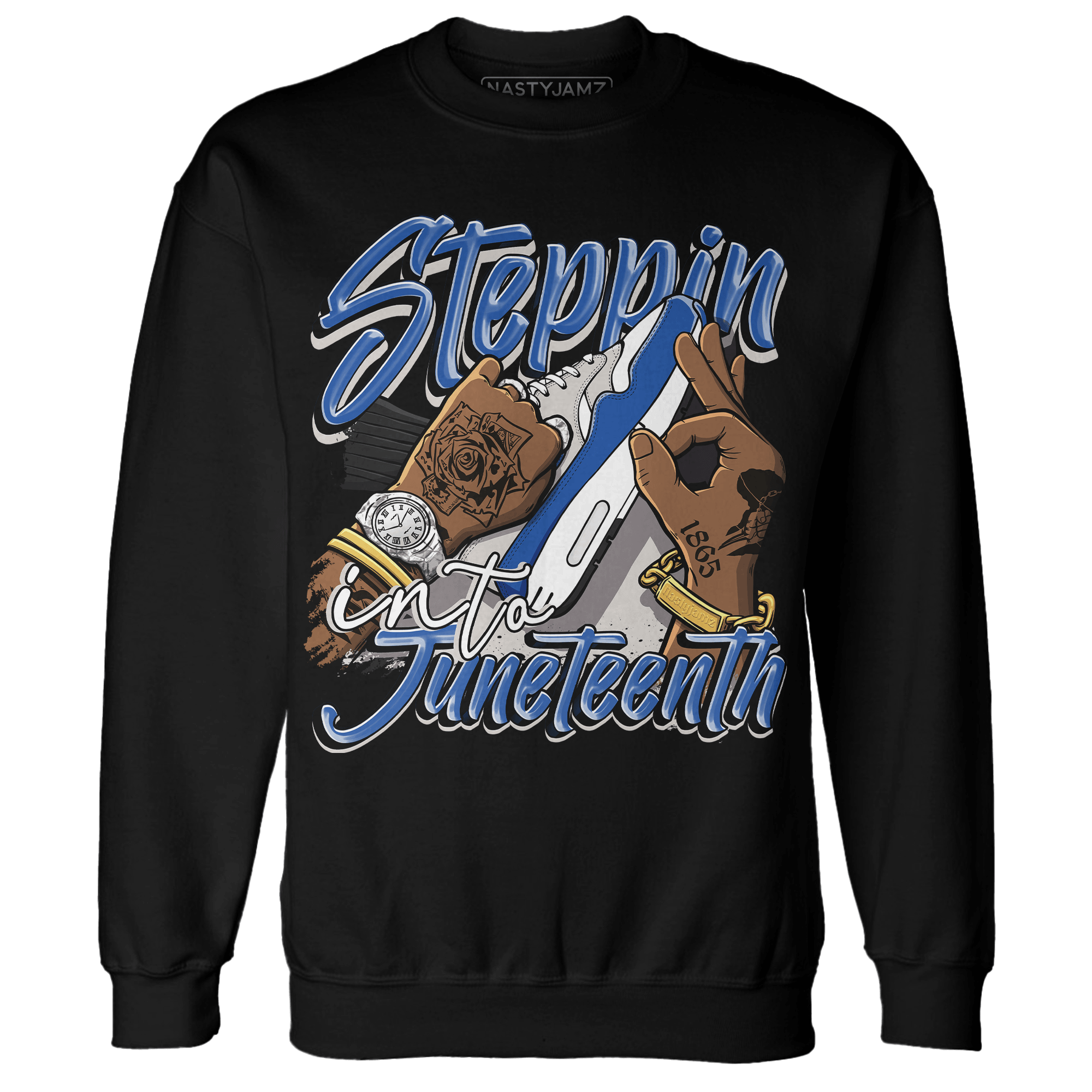 Air Max 1 86 Royal Sweatshirt Match Step Into Juneteenth - NastyJamz