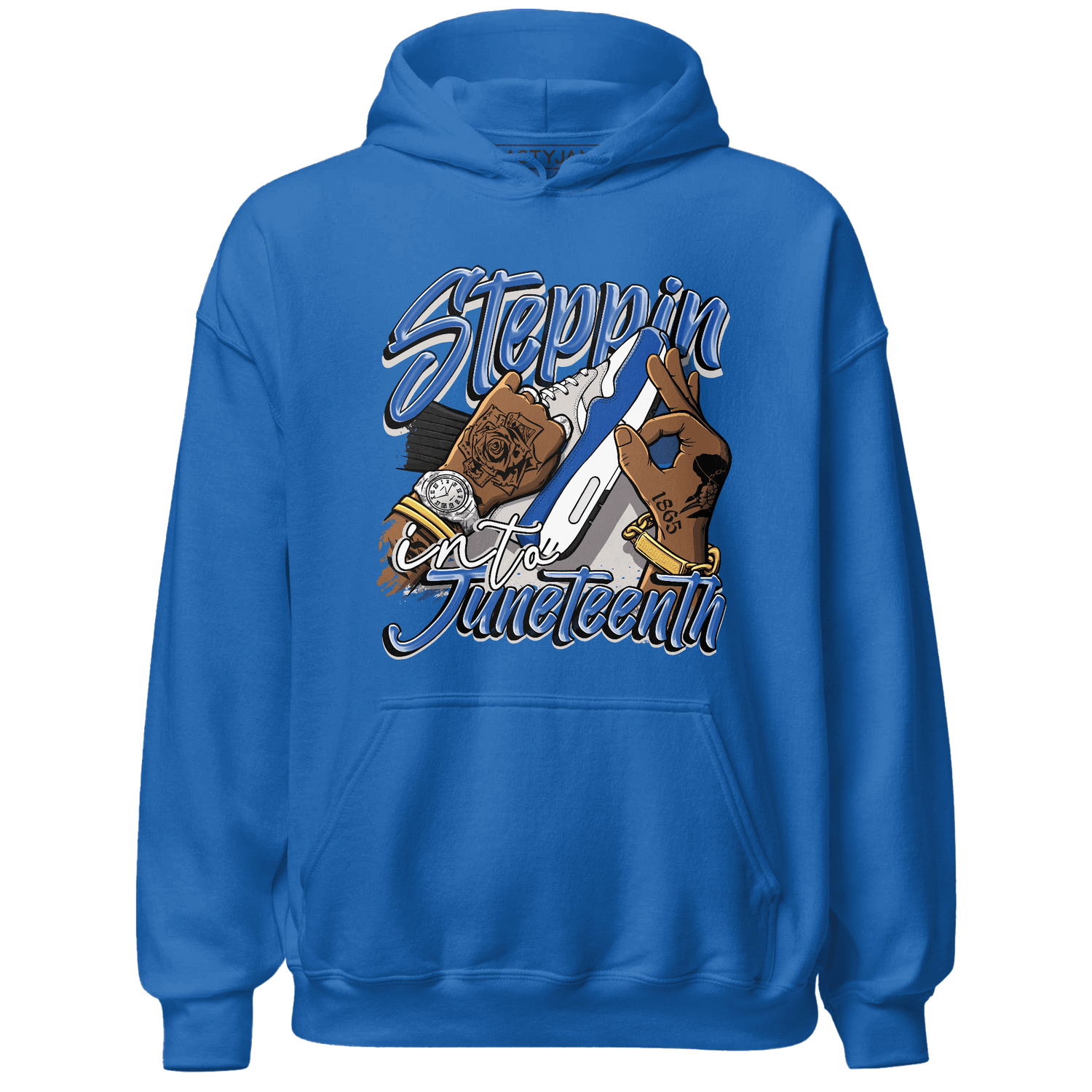 Air Max 1 86 Royal Hoodie Match Step Into Juneteenth - NastyJamz