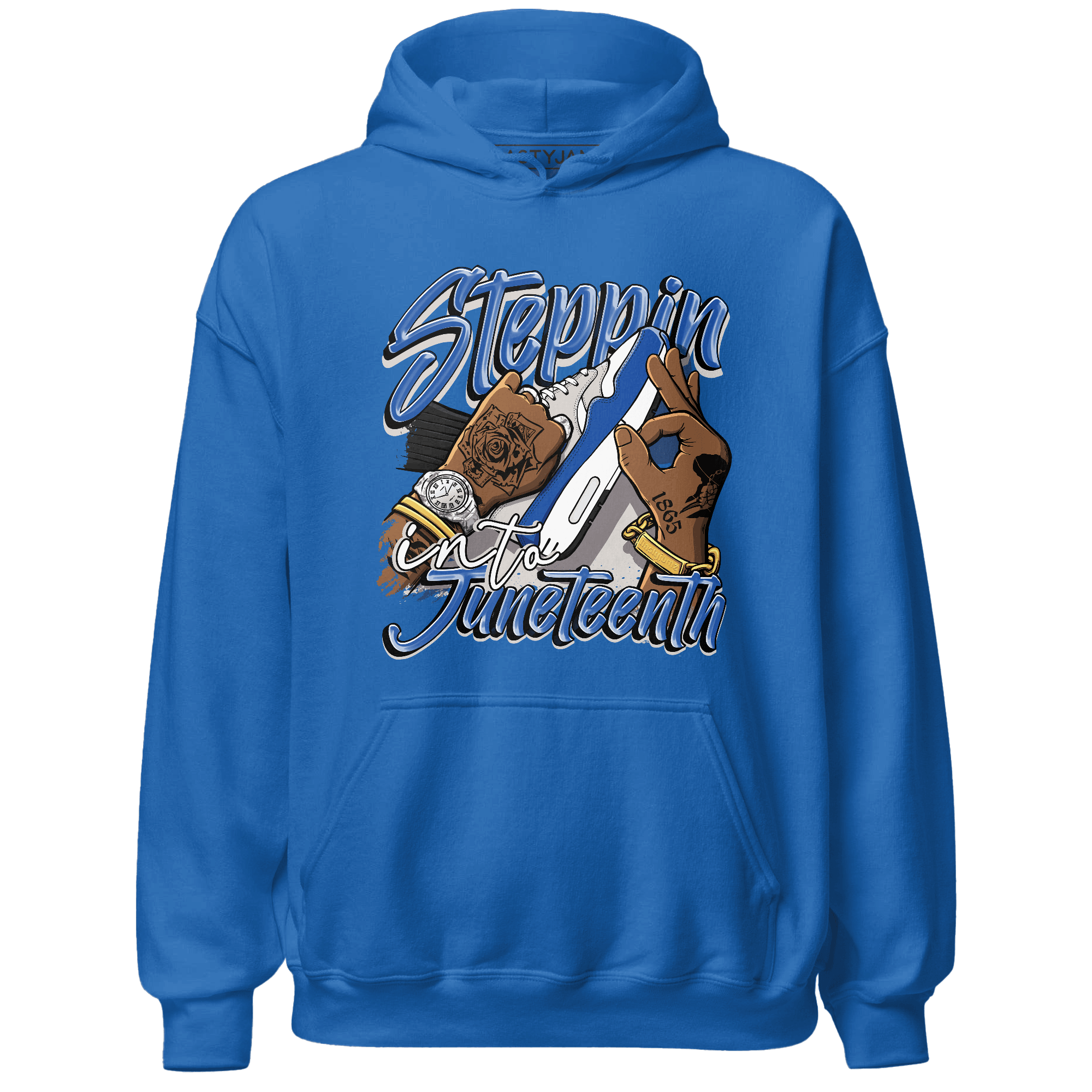 Air Max 1 86 Royal Hoodie Match Step Into Juneteenth - NastyJamz