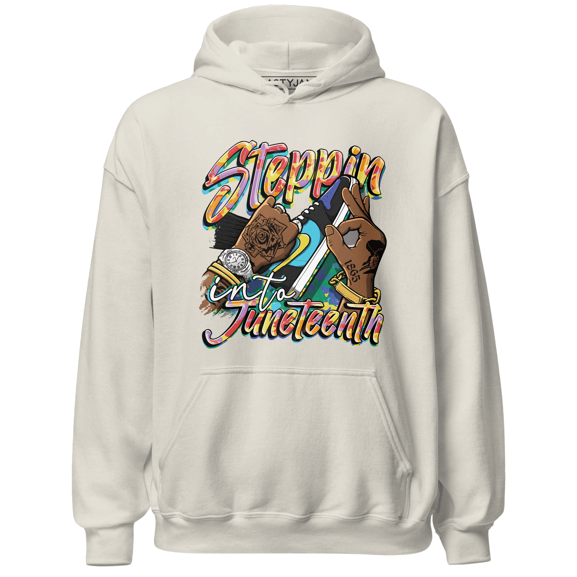 Mid GS Six Championships 1s Hoodie Match Step Into Juneteenth - NastyJamz