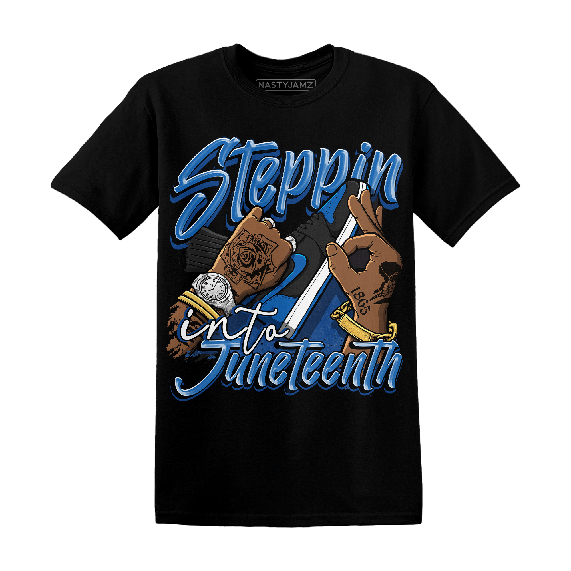 Royal Reimagined 1s T Shirt Match Step Into Juneteenth - NastyJamz