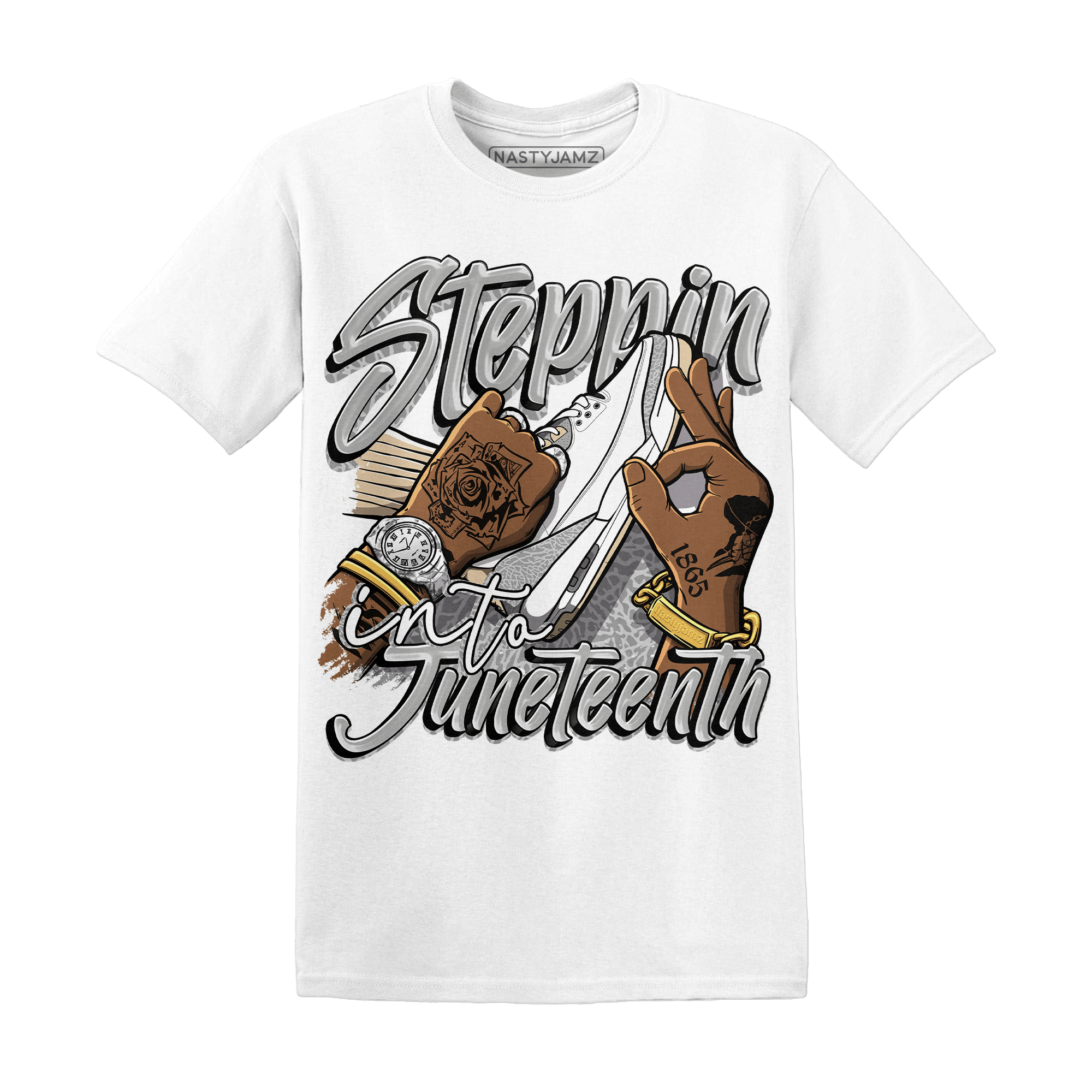 Craft Ivory 3s T Shirt Match Step Into Juneteenth - NastyJamz