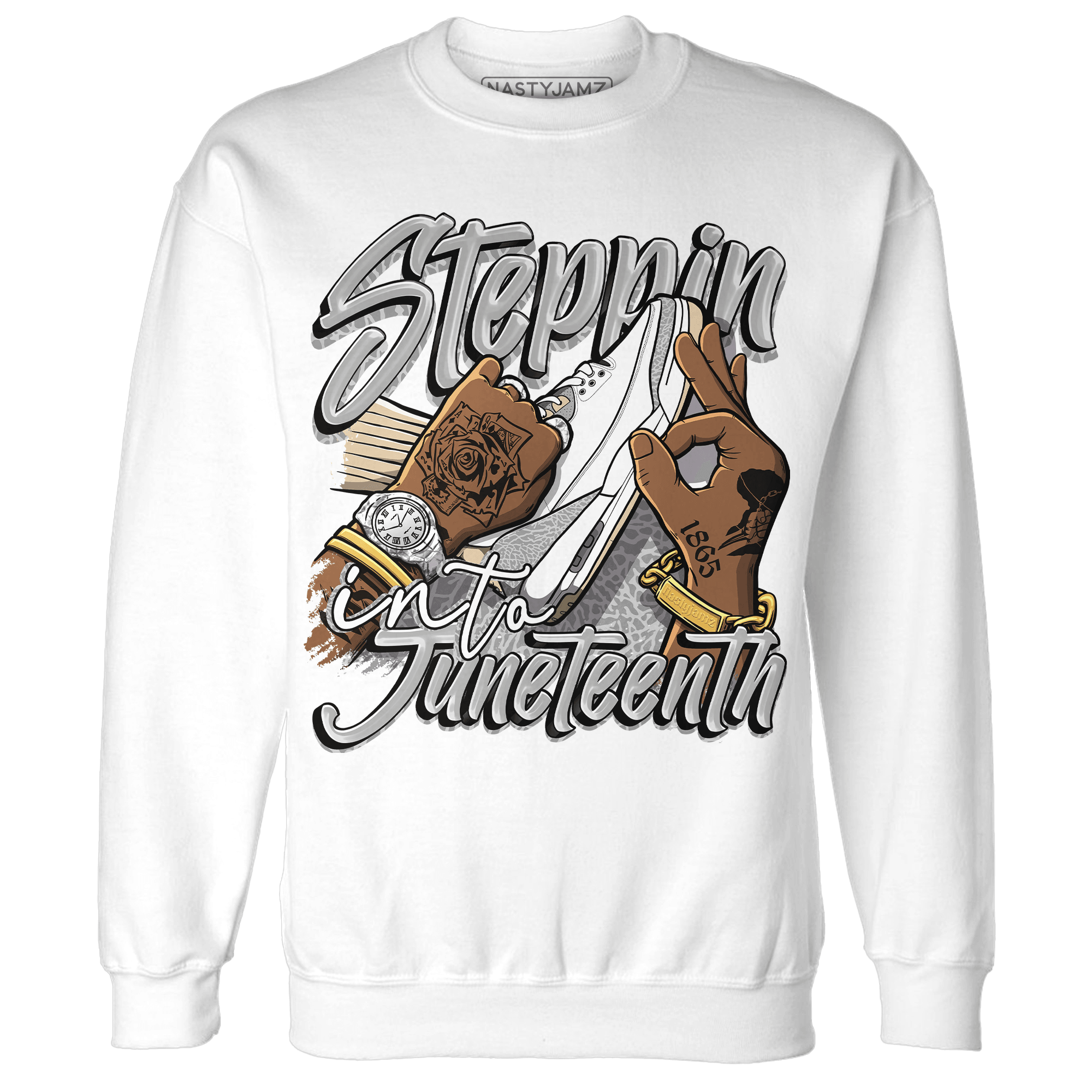 Craft Ivory 3s Sweatshirt Match Step Into Juneteenth - NastyJamz