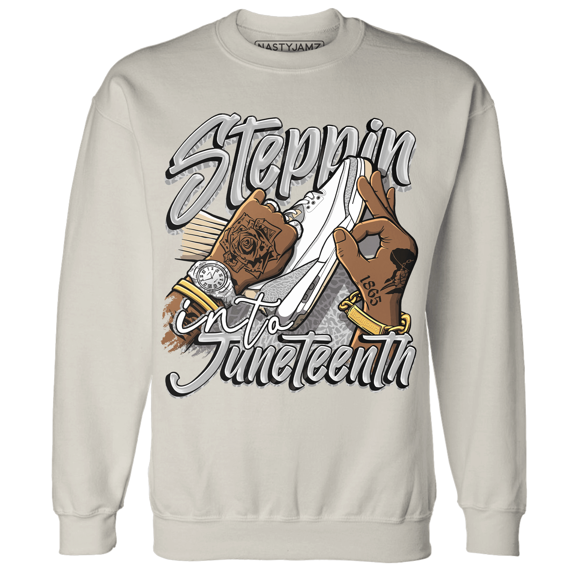 Craft Ivory 3s Sweatshirt Match Step Into Juneteenth - NastyJamz