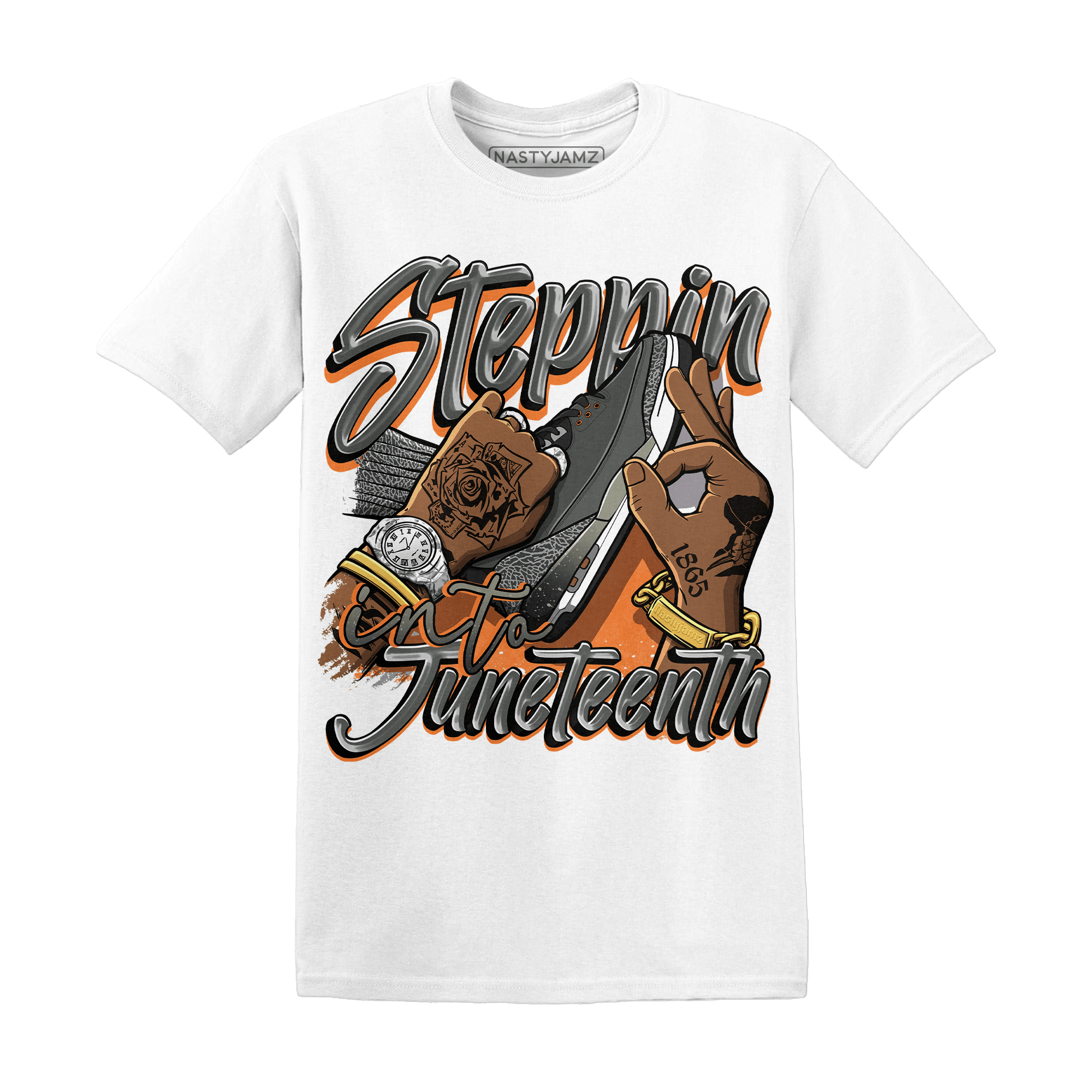 Fear Pack 3s T Shirt Match Step Into Juneteenth - NastyJamz