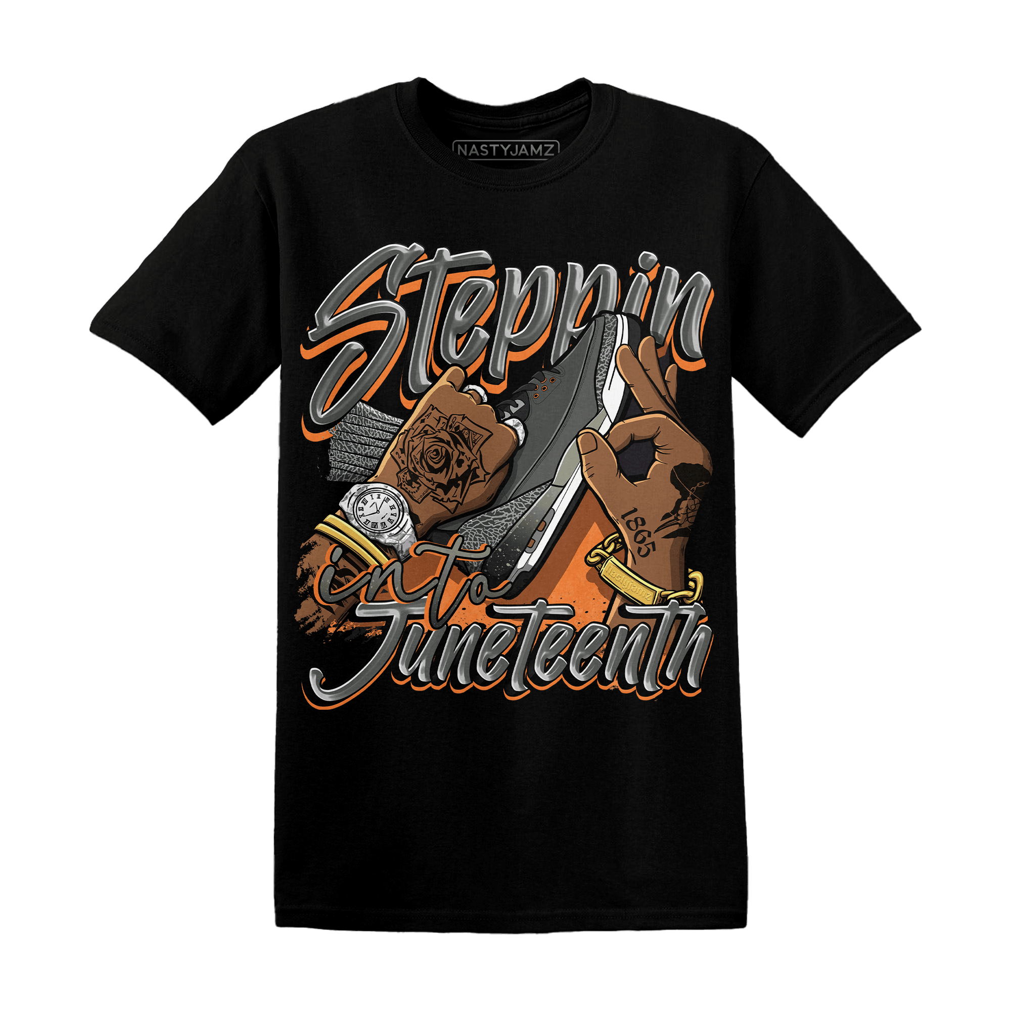 Fear Pack 3s T Shirt Match Step Into Juneteenth - NastyJamz