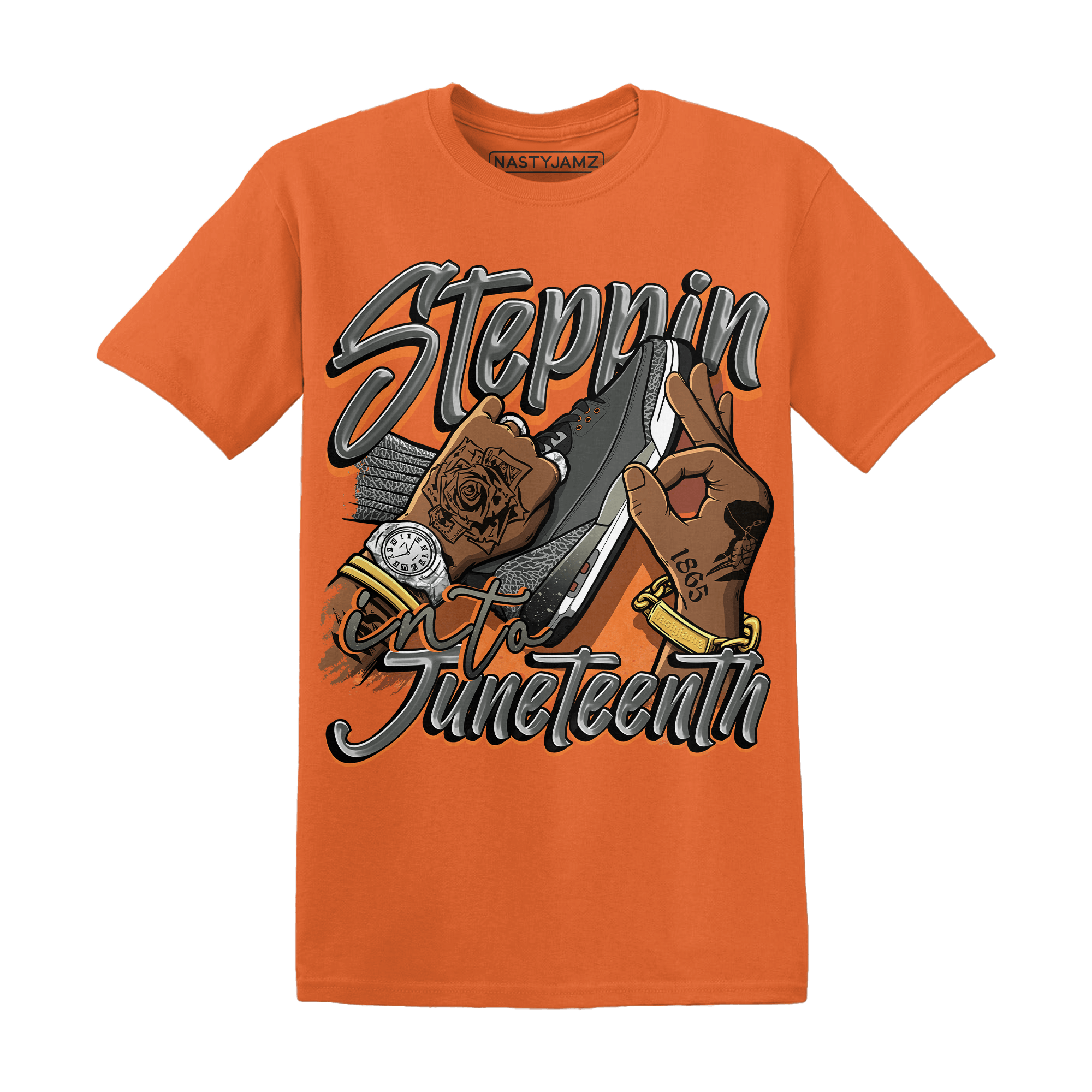 Fear Pack 3s T Shirt Match Step Into Juneteenth - NastyJamz