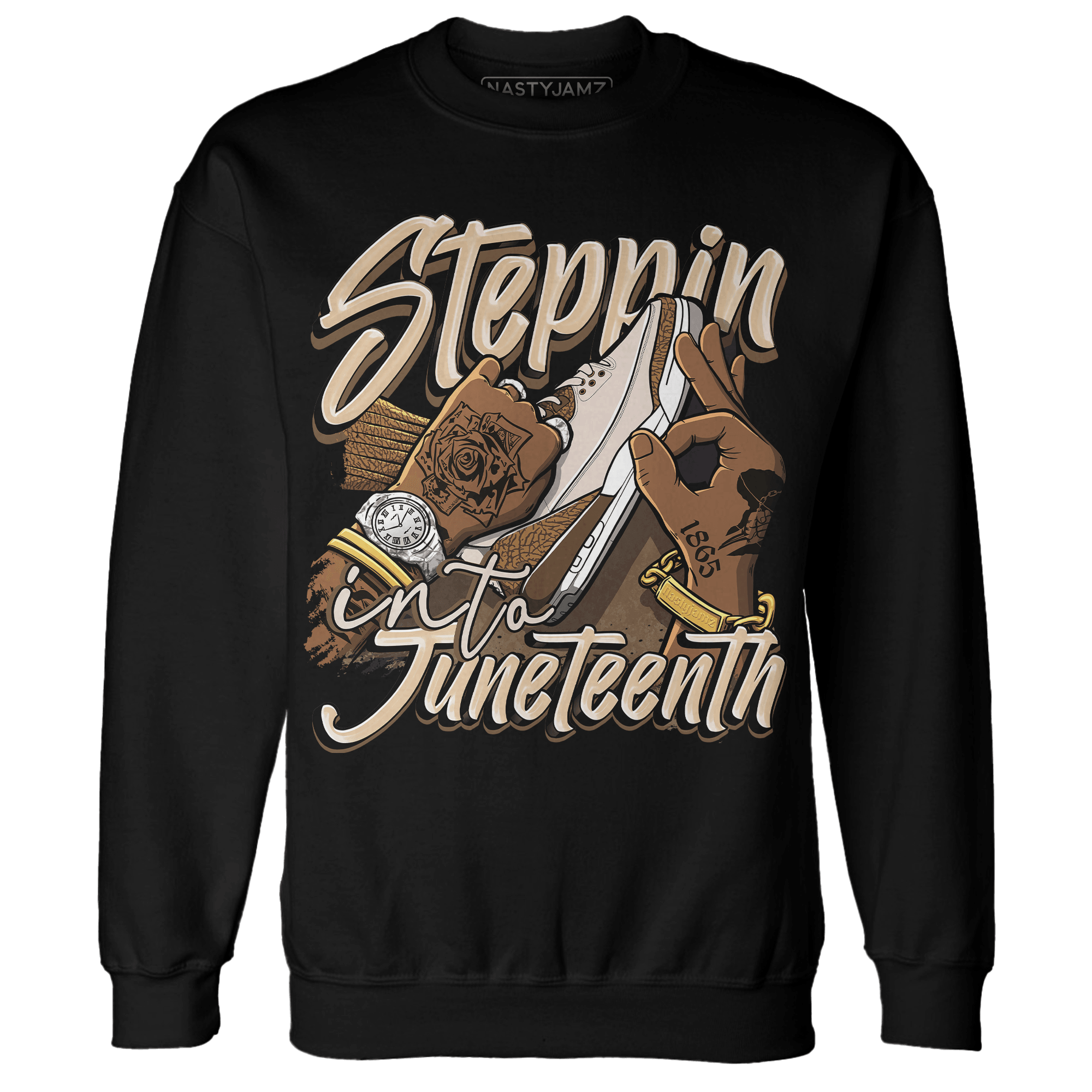 Palomino 3s Sweatshirt Match Step Into Juneteenth - NastyJamz