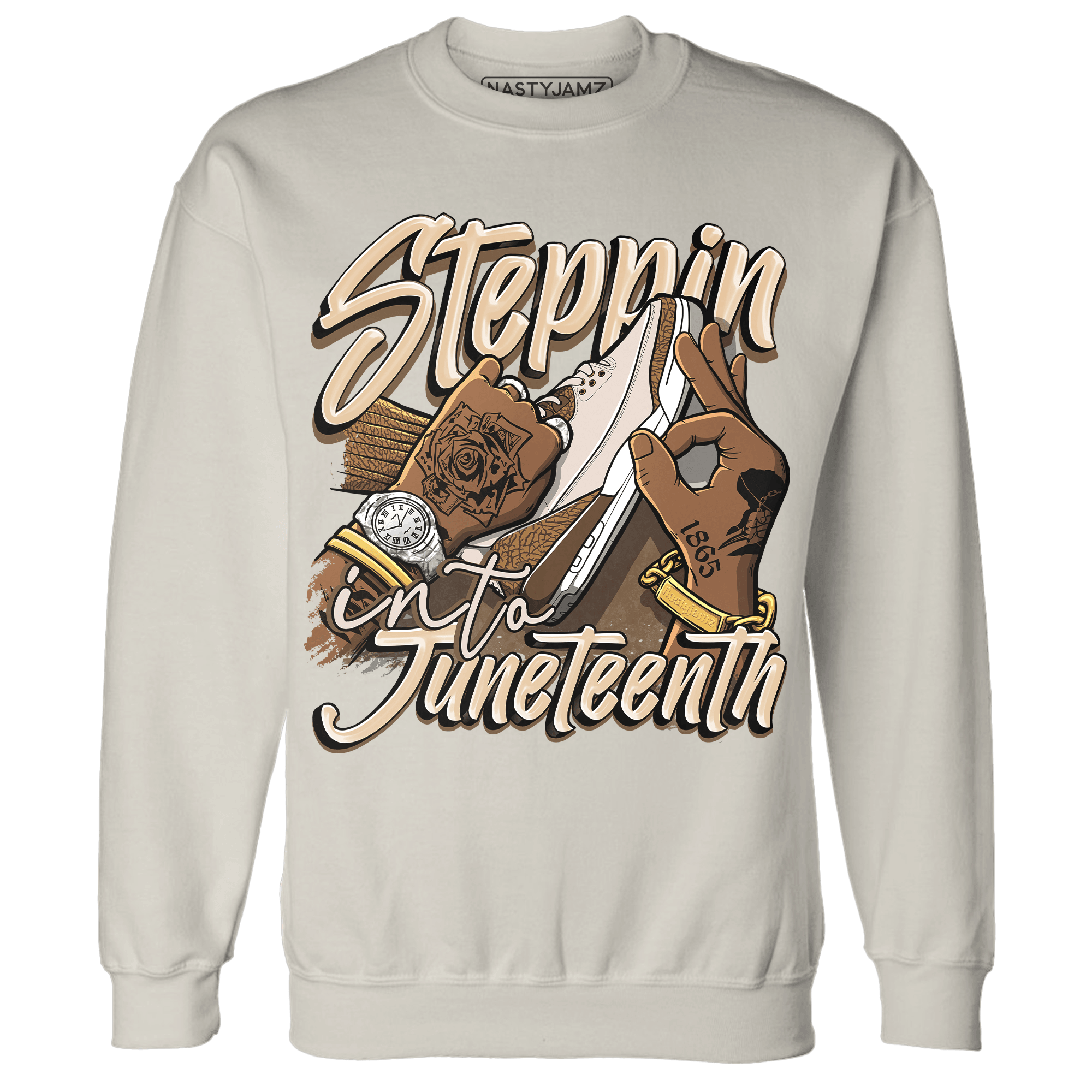 Palomino 3s Sweatshirt Match Step Into Juneteenth - NastyJamz