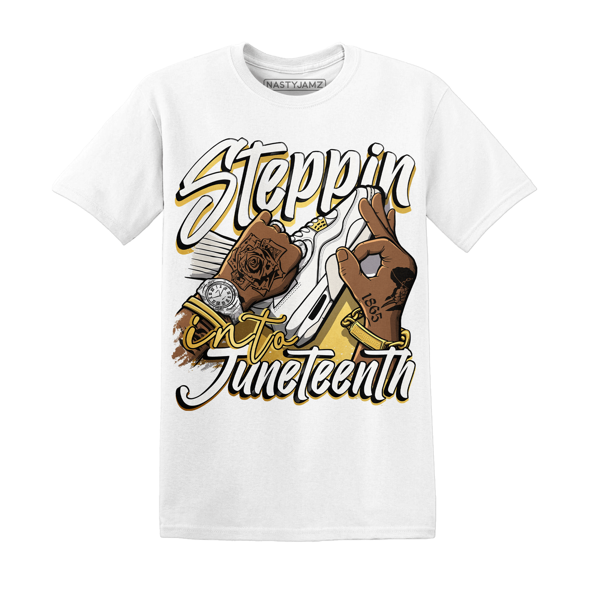 Sail 4s T Shirt Match Step Into Juneteenth - NastyJamz