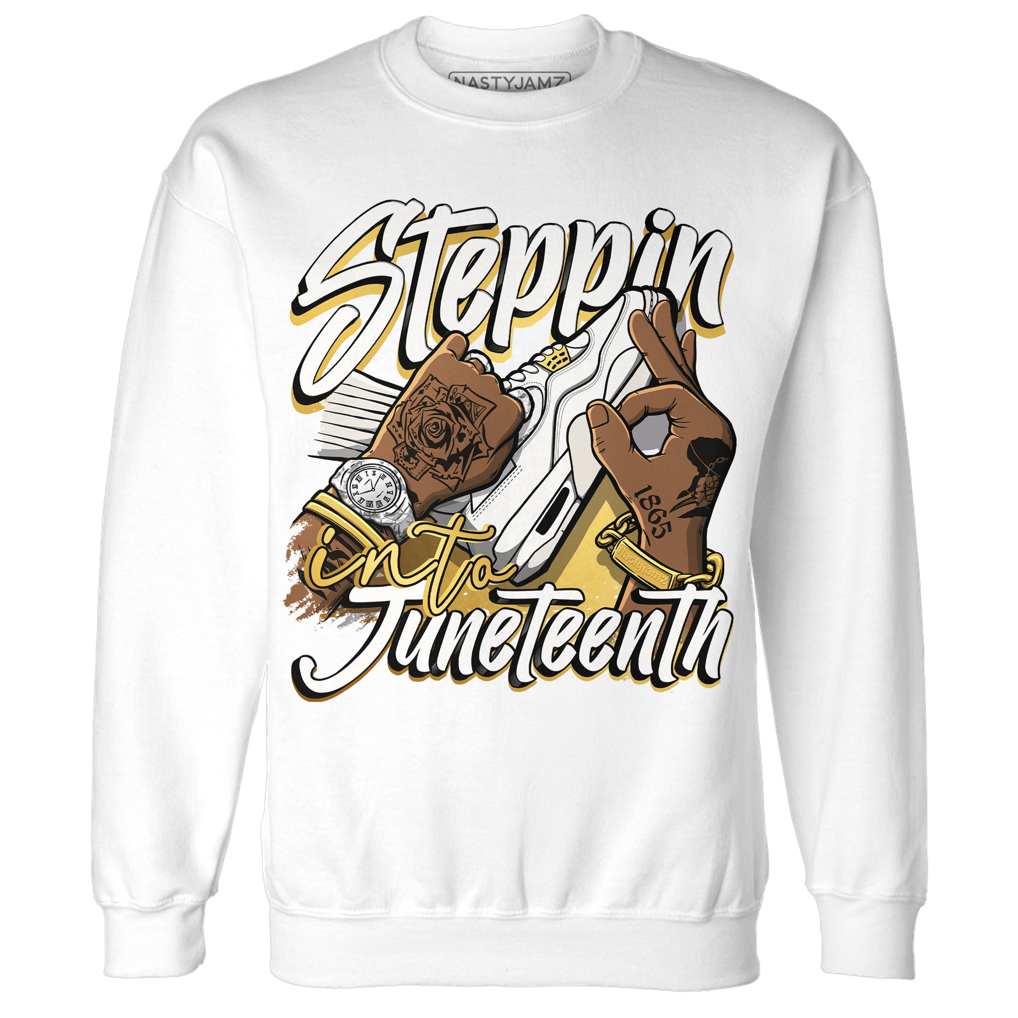 Sail 4s Sweatshirt Match Step Into Juneteenth - NastyJamz