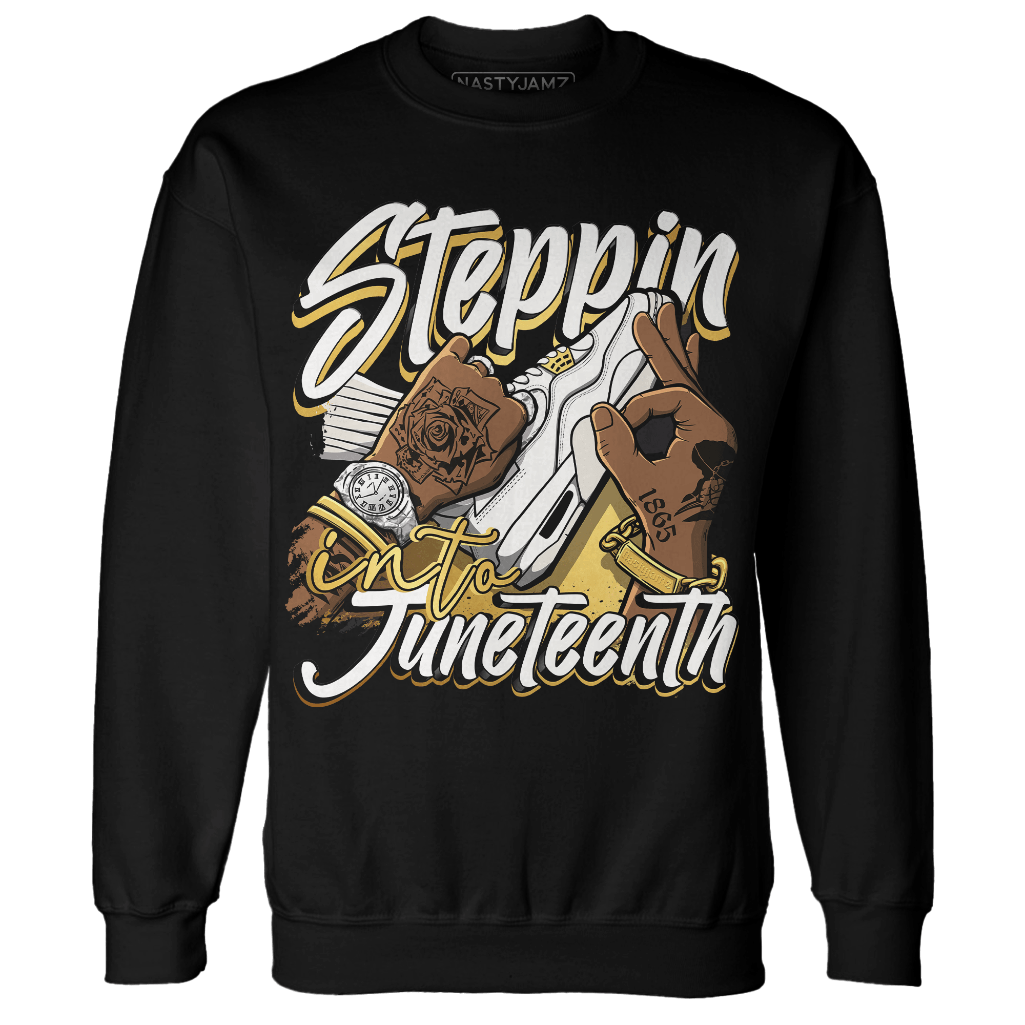 Sail 4s Sweatshirt Match Step Into Juneteenth - NastyJamz