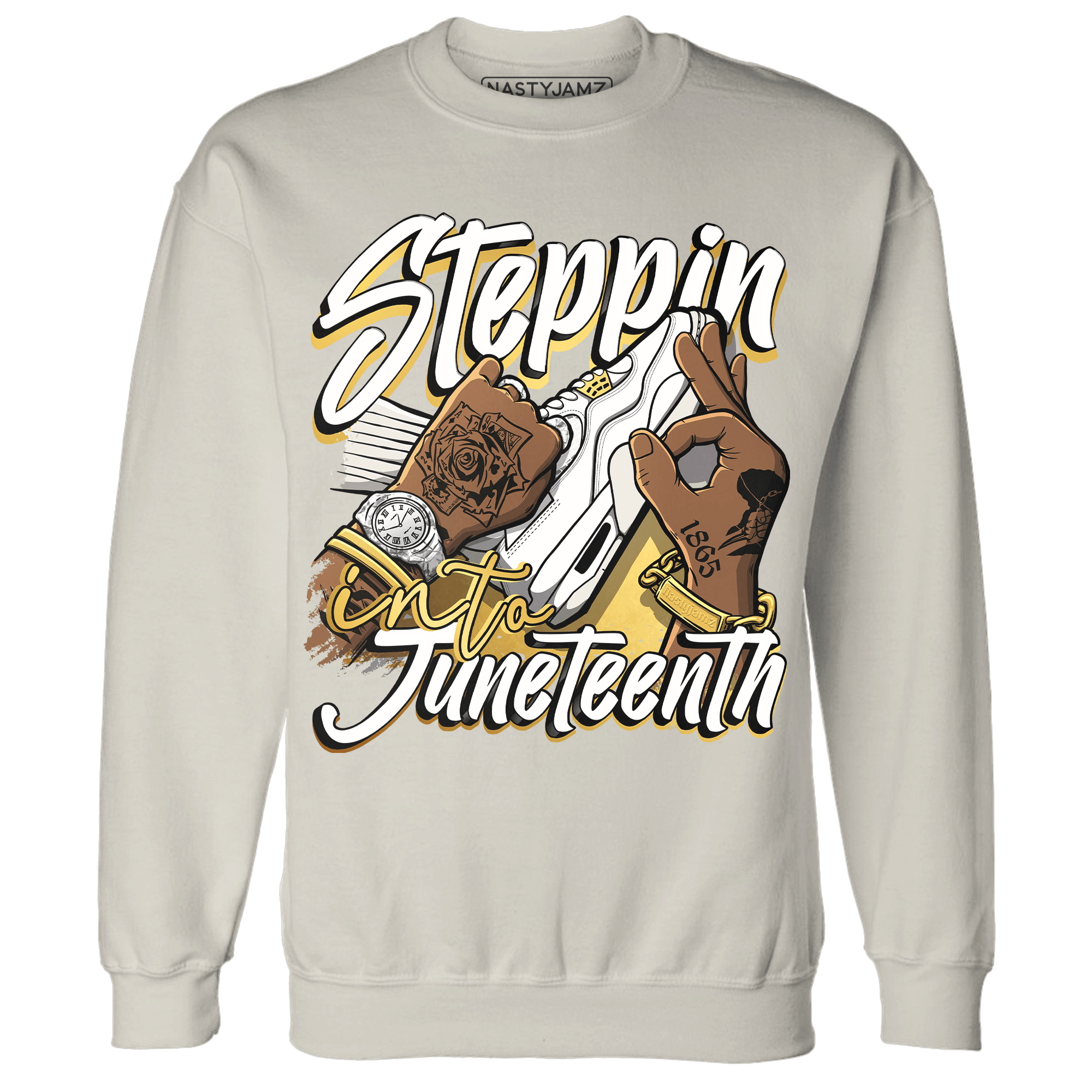 Sail 4s Sweatshirt Match Step Into Juneteenth - NastyJamz