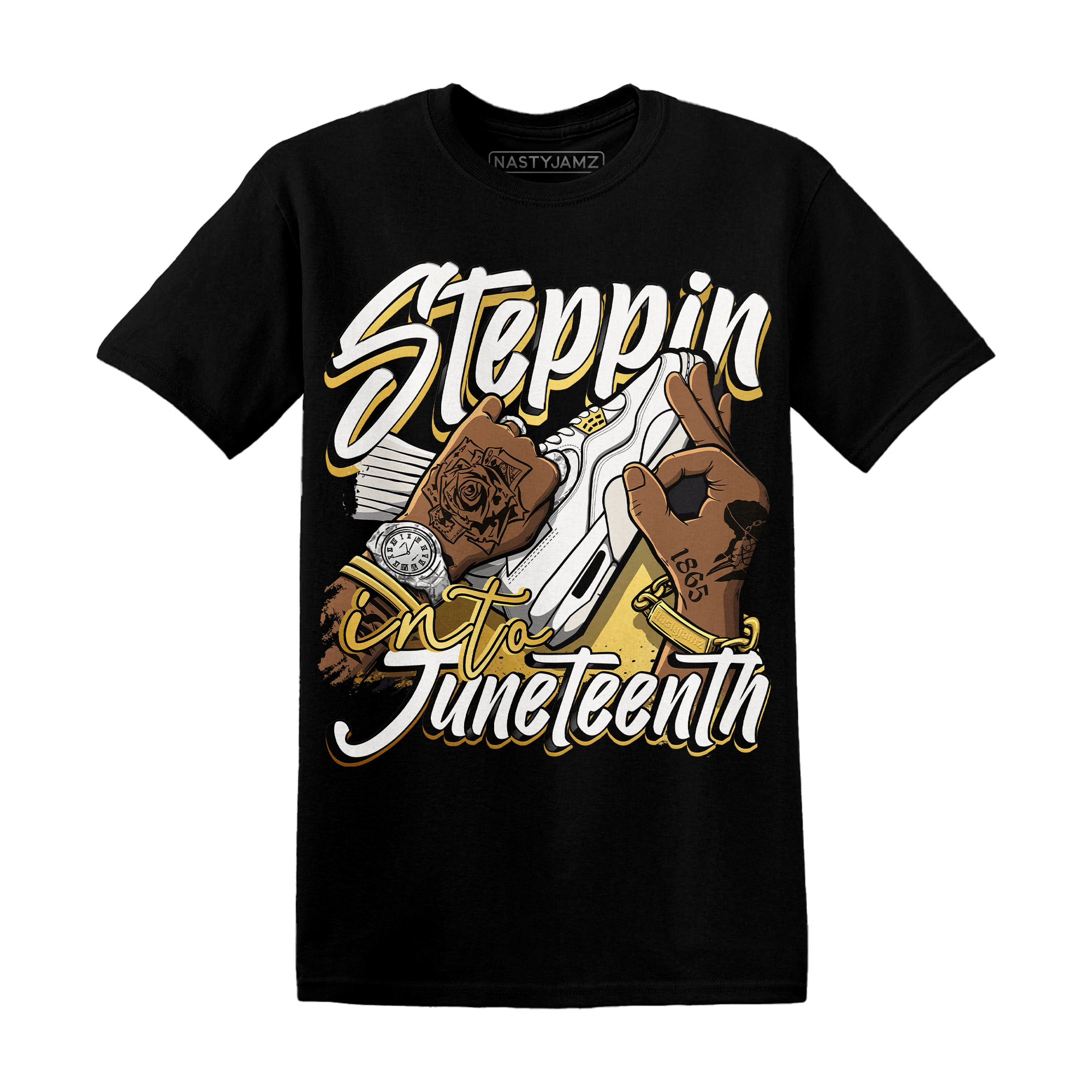 Sail 4s T Shirt Match Step Into Juneteenth - NastyJamz