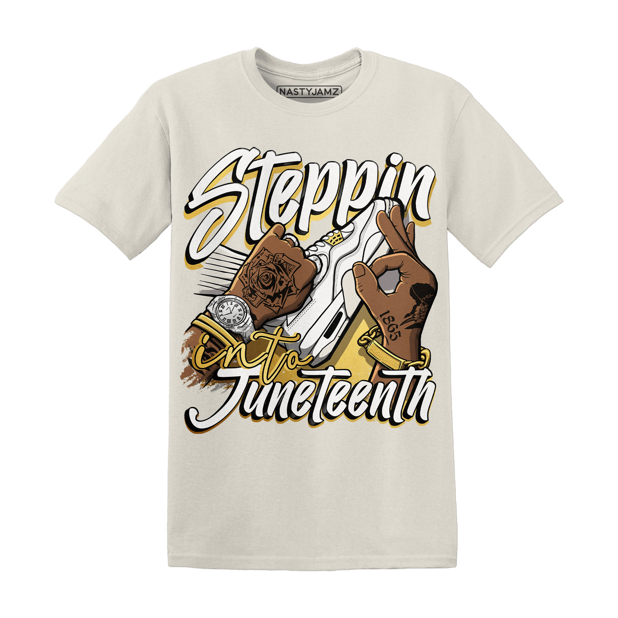 Sail 4s T Shirt Match Step Into Juneteenth - NastyJamz