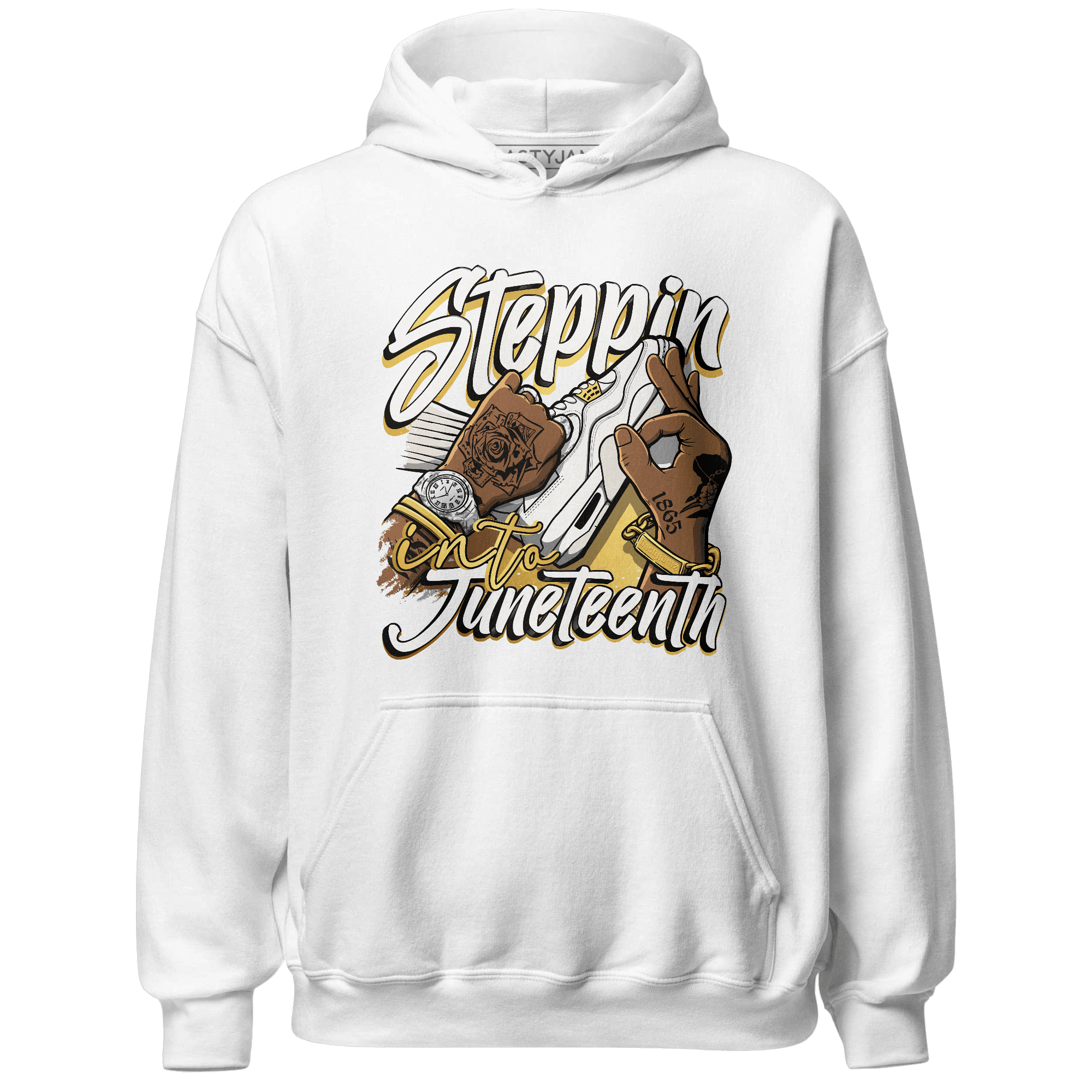 Sail 4s Hoodie Match Step Into Juneteenth - NastyJamz