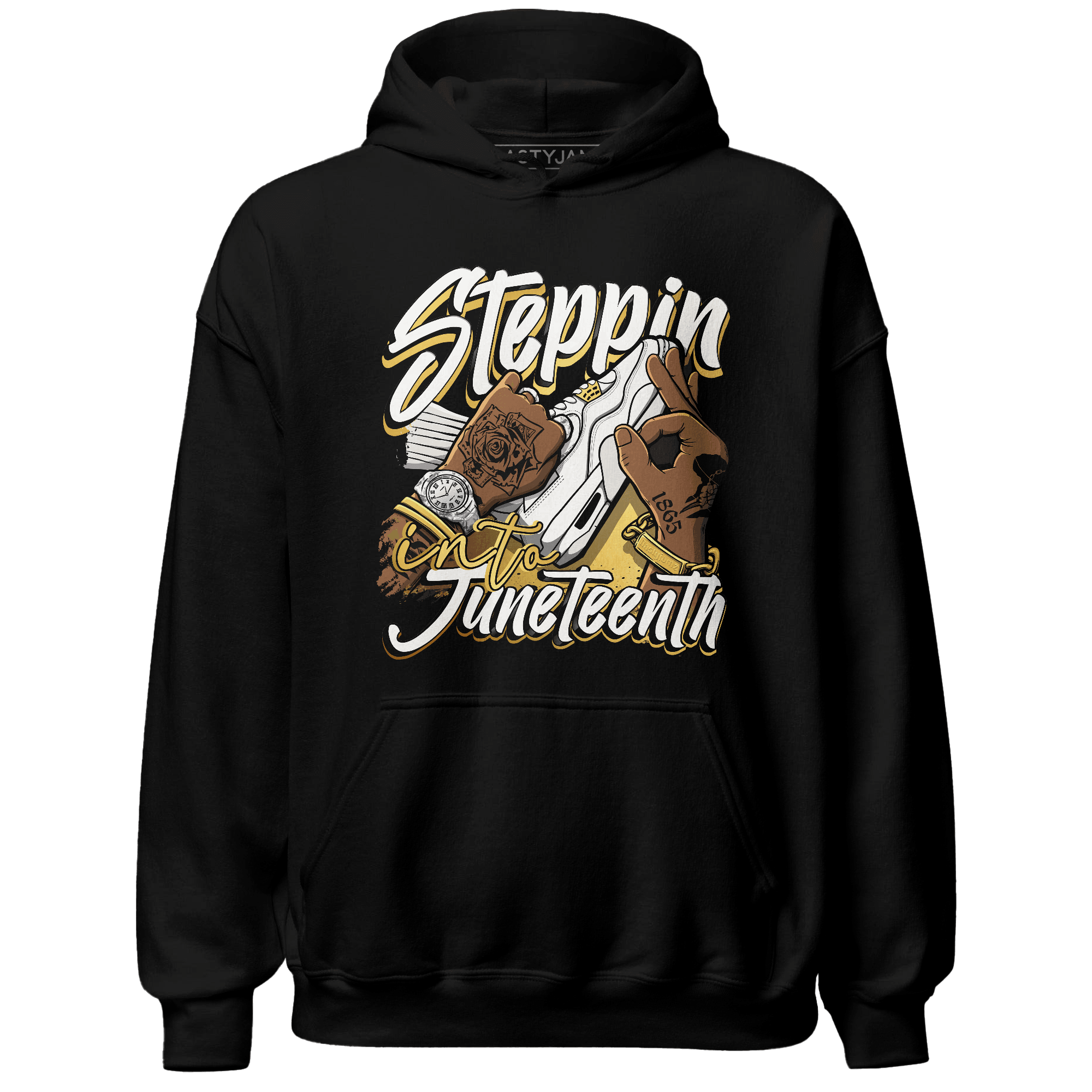 Sail 4s Hoodie Match Step Into Juneteenth - NastyJamz