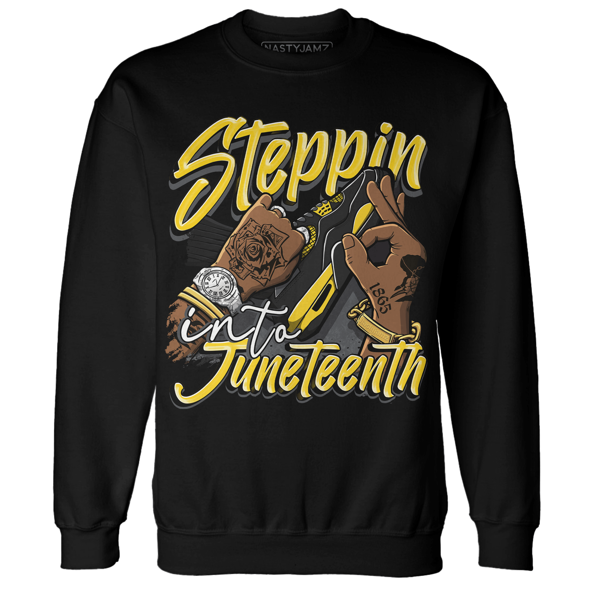 Thunder 4s Sweatshirt Match Step Into Juneteenth - NastyJamz